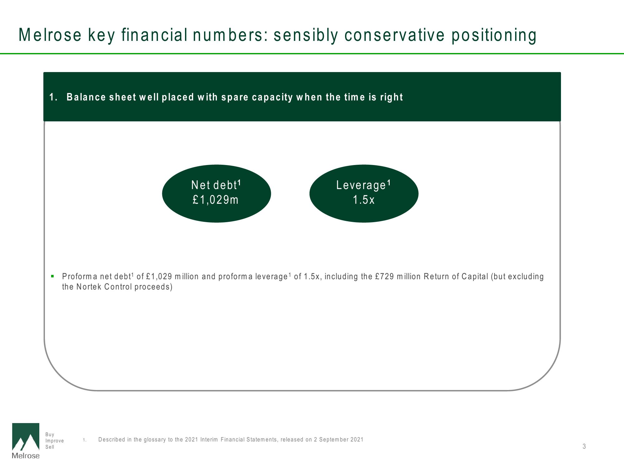 Melrose Investor Conference Presentation Deck slide image #3