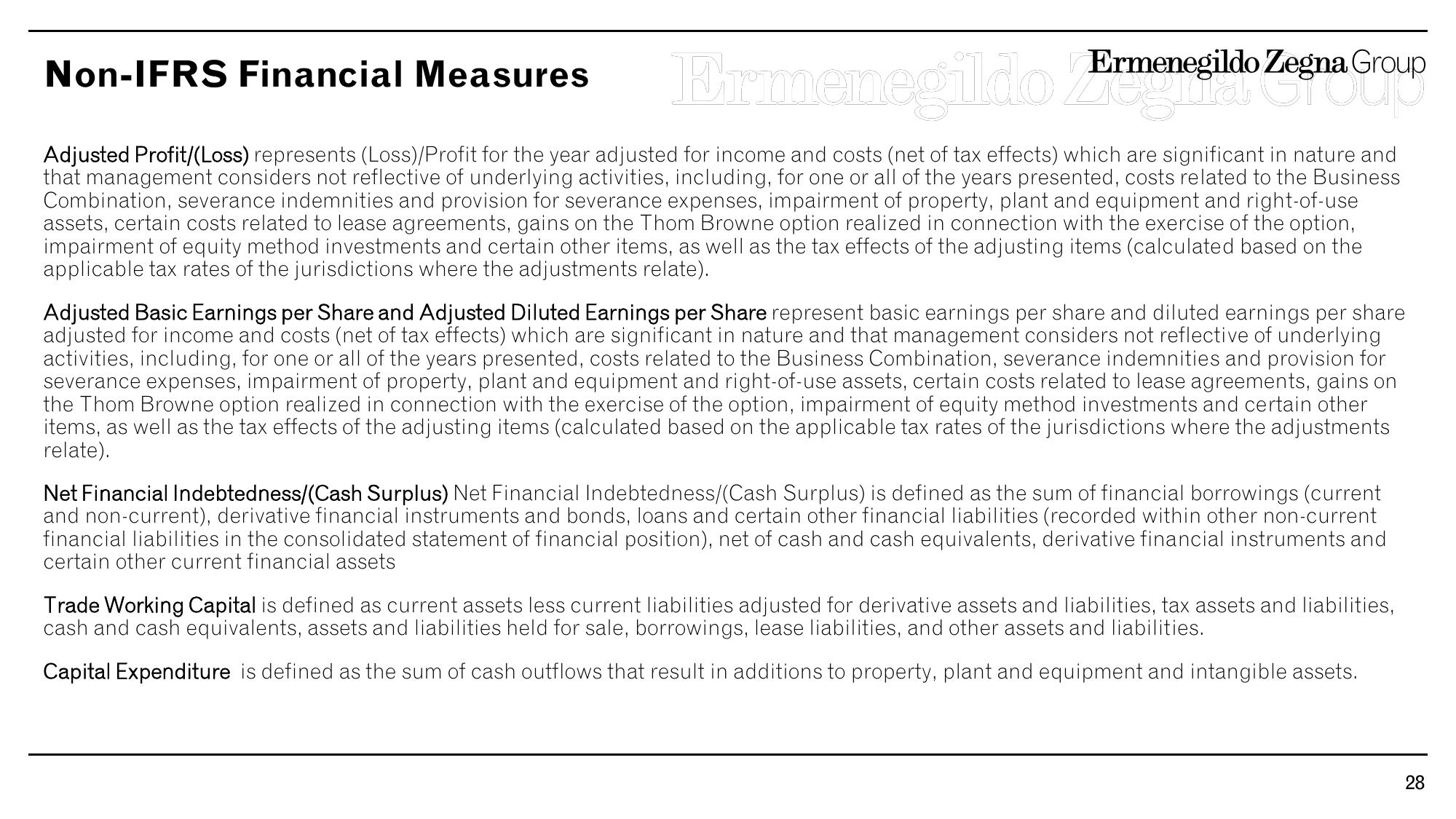 Zegna Results Presentation Deck slide image #28