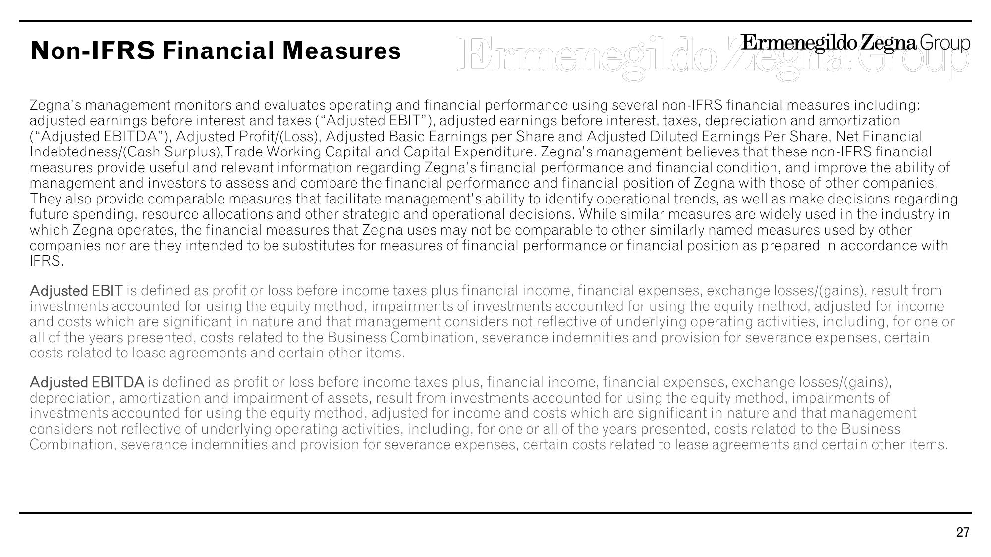 Zegna Results Presentation Deck slide image #27