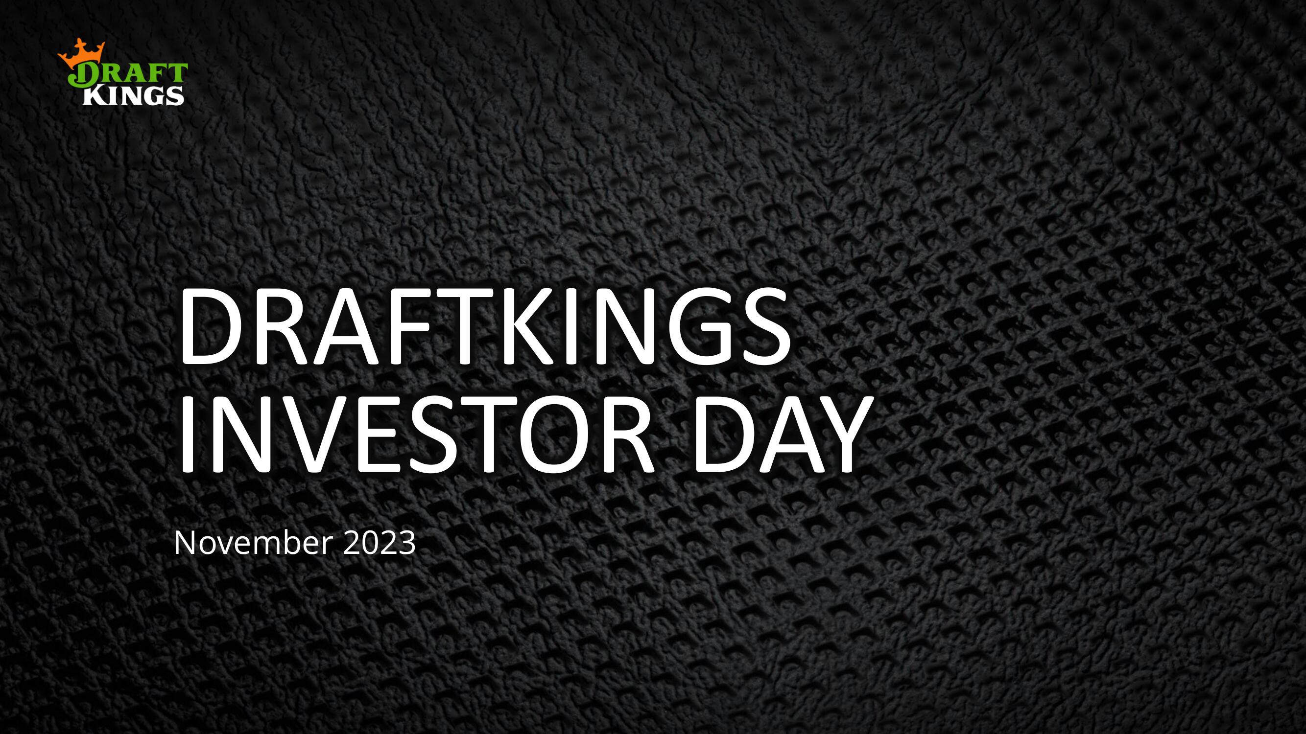 DraftKings Investor Day Presentation Deck image