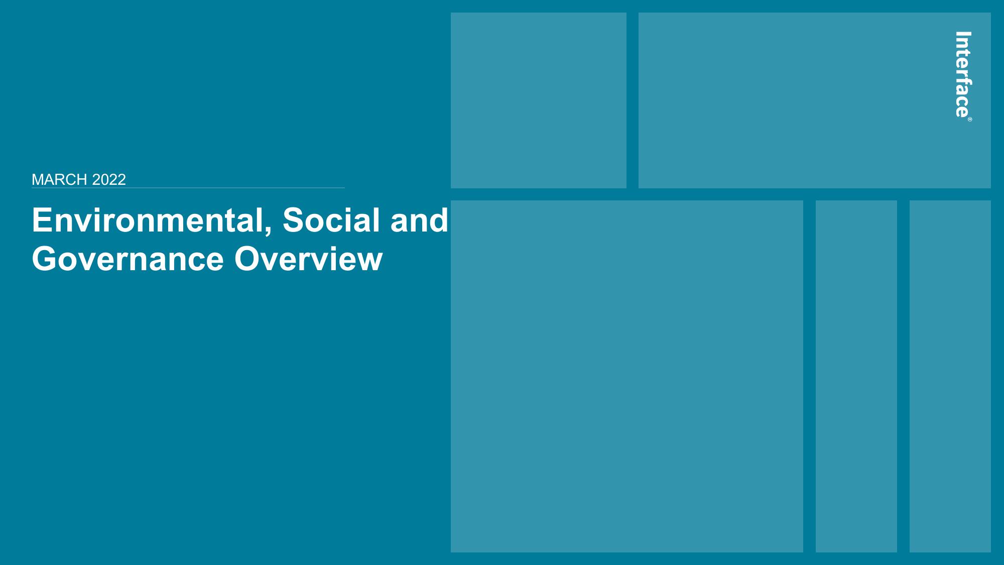 Environmental, Social and Governance Overview image