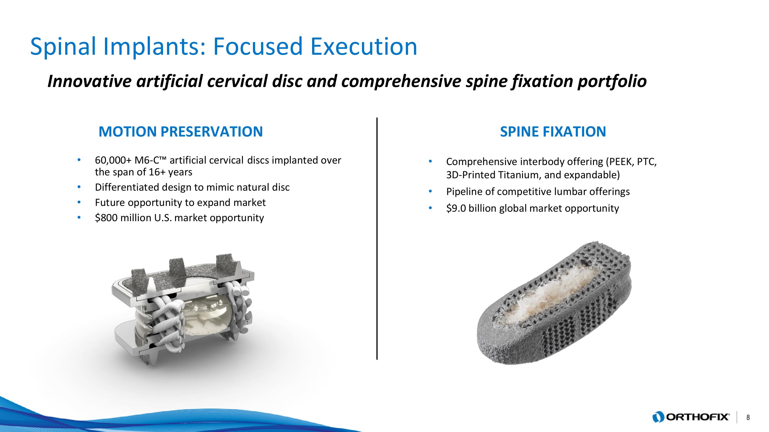 Orthofix Investor Presentation Deck slide image #8