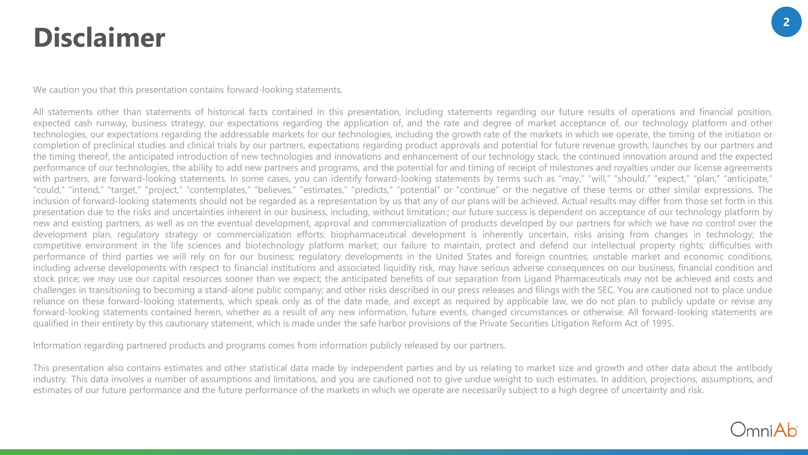 OmniAb Results Presentation Deck slide image #2