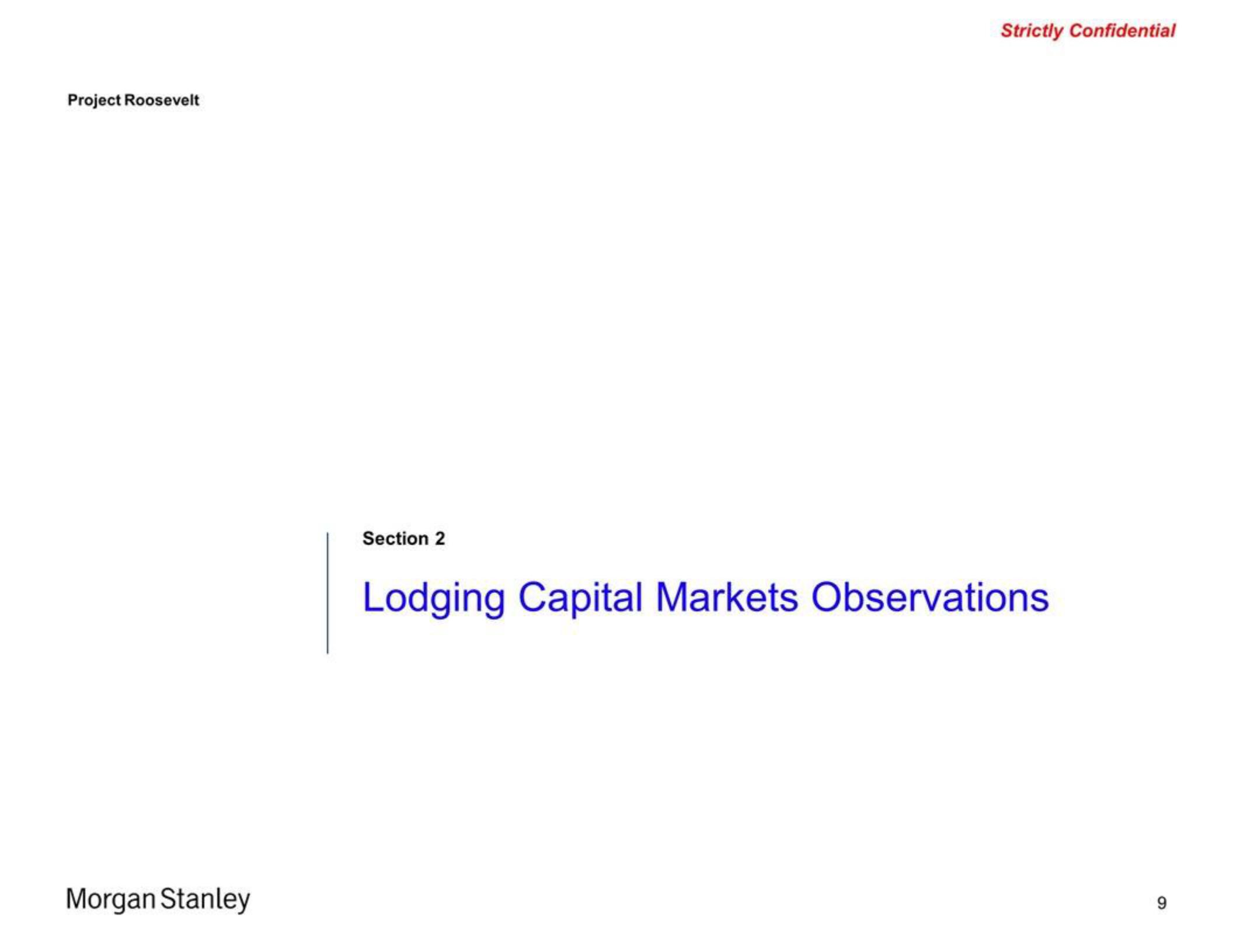 Morgan Stanley Investment Banking Pitch Book slide image #9