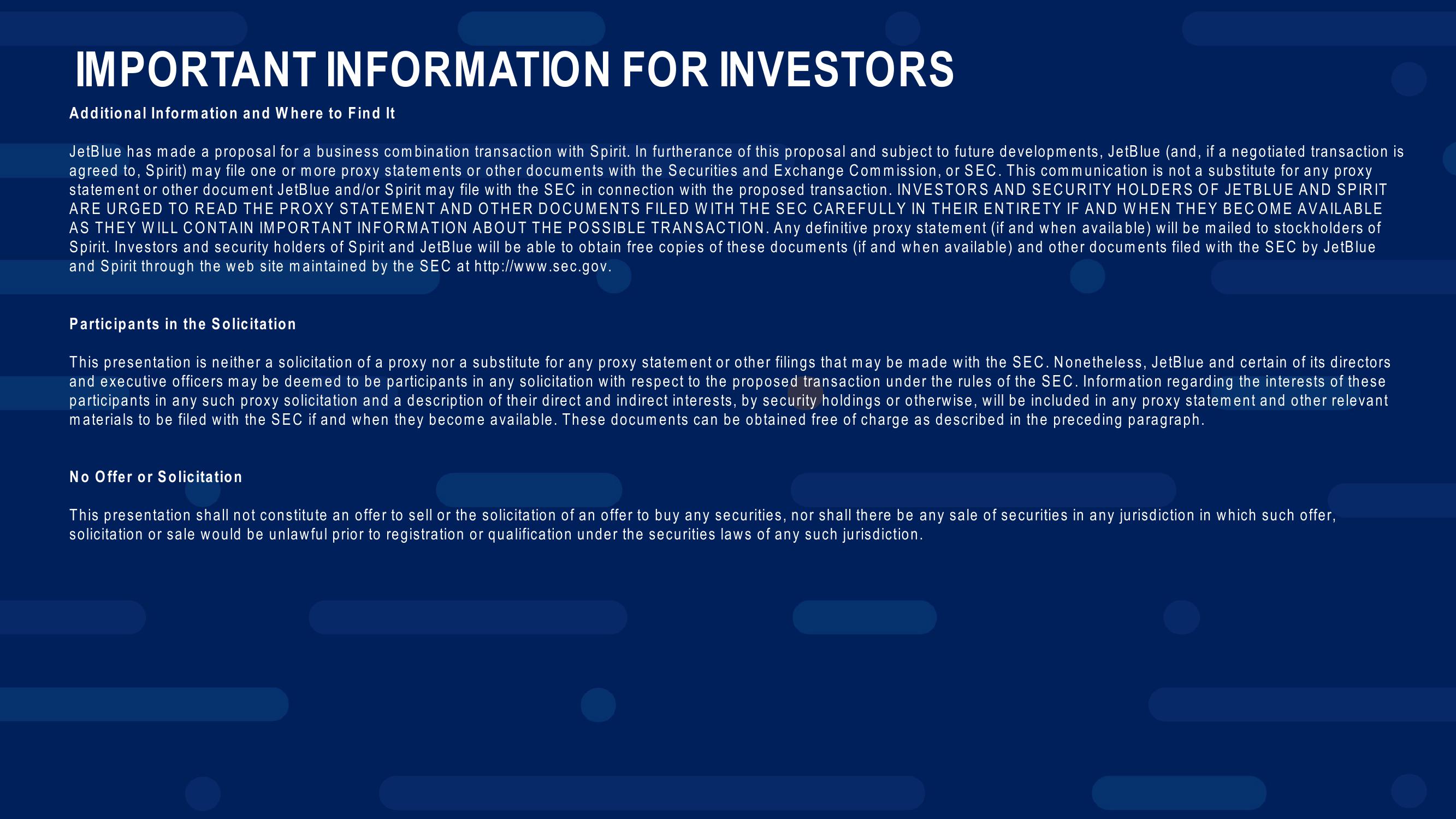 jetBlue Results Presentation Deck slide image #3