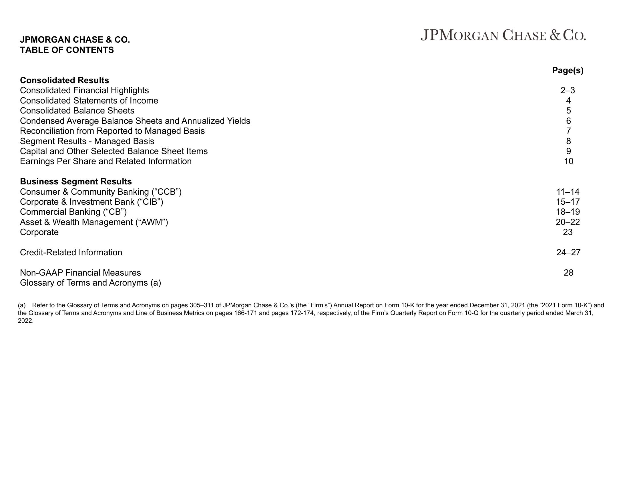 J.P.Morgan Results Presentation Deck slide image #2