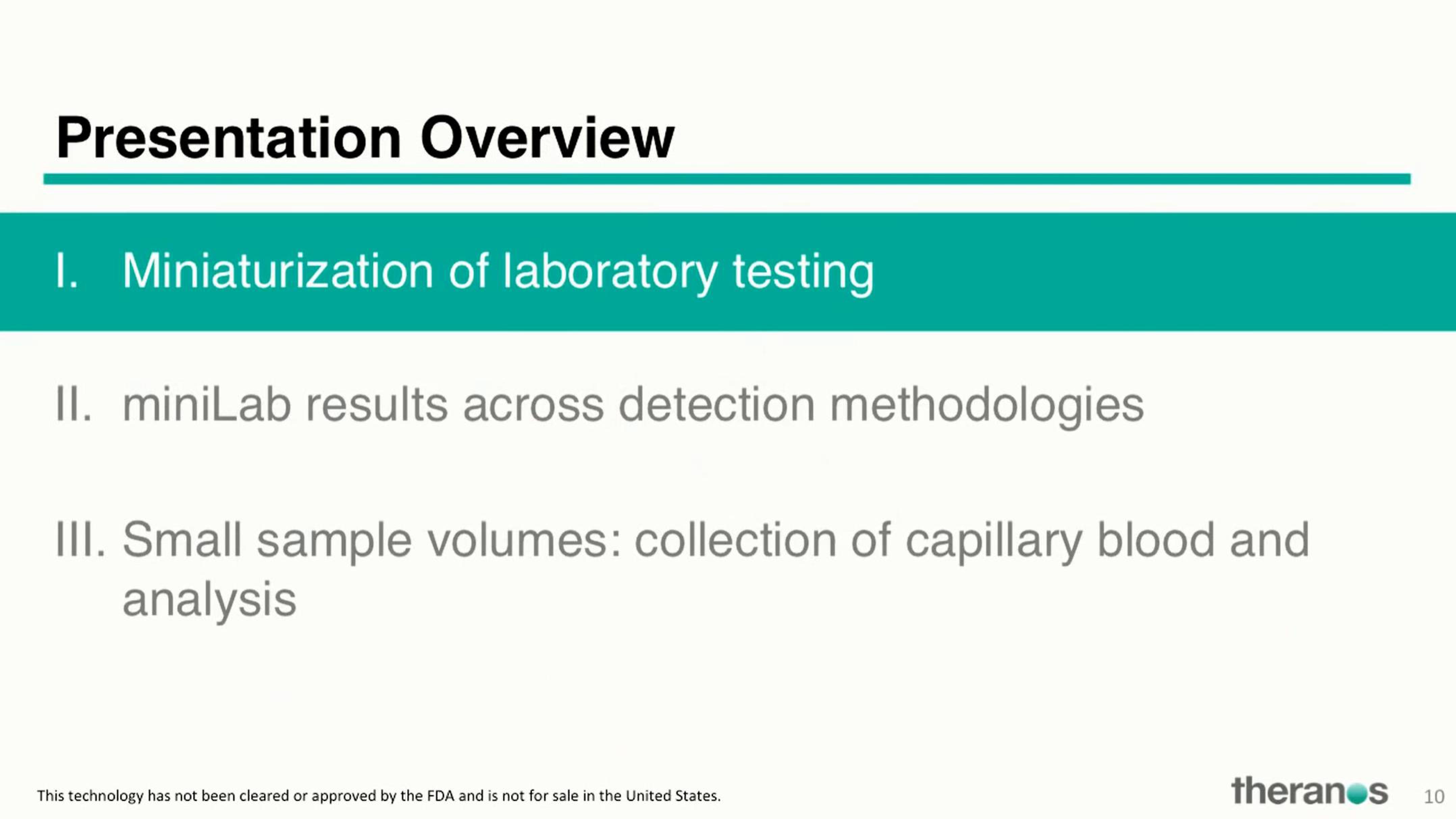 Theranos Investor Conference Presentation Deck slide image #10