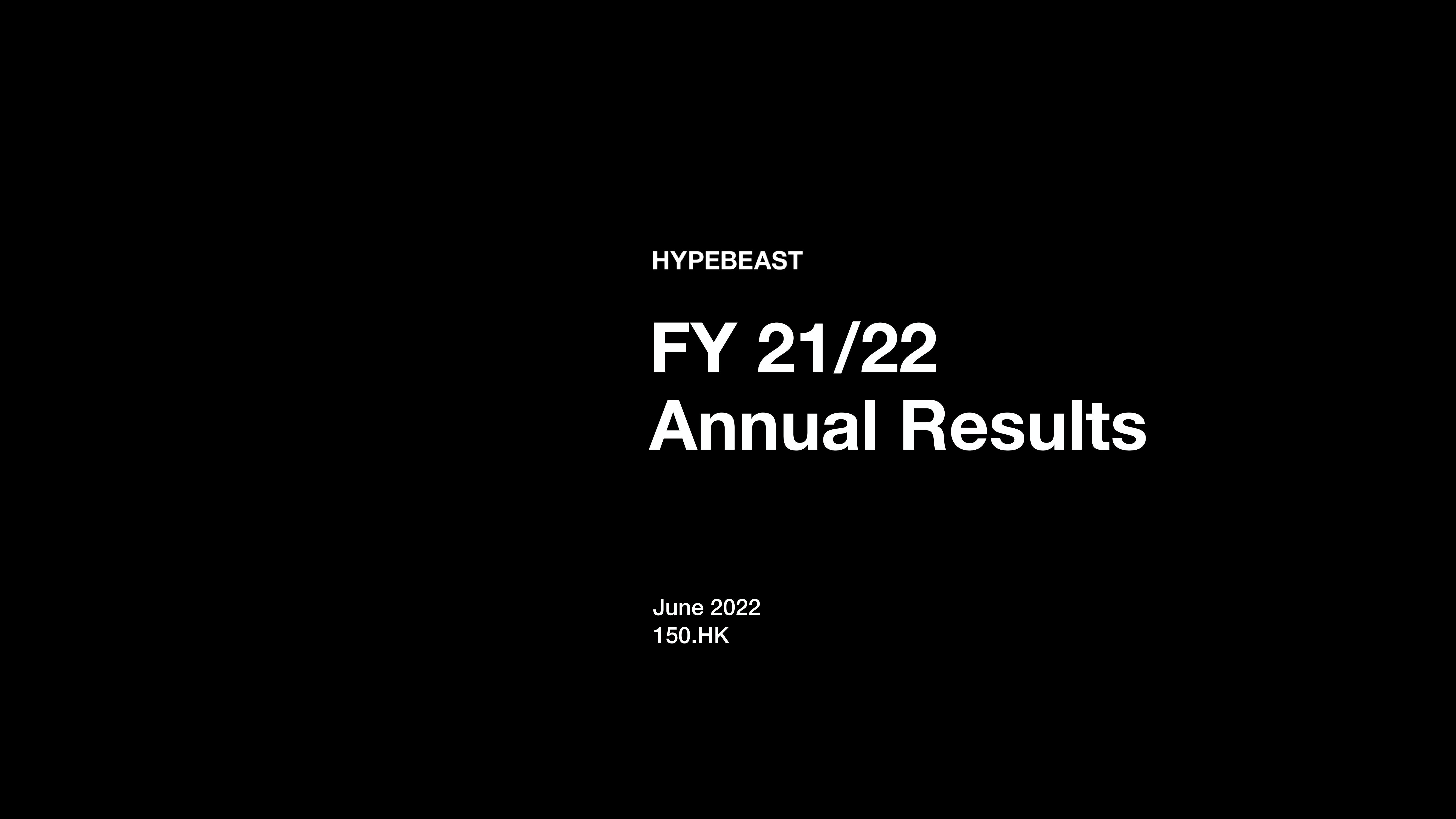 Hypebeast Results Presentation Deck image