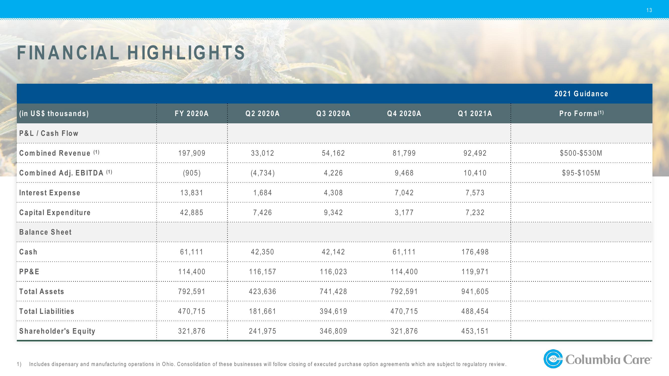 1Q21 Investor Update slide image #13