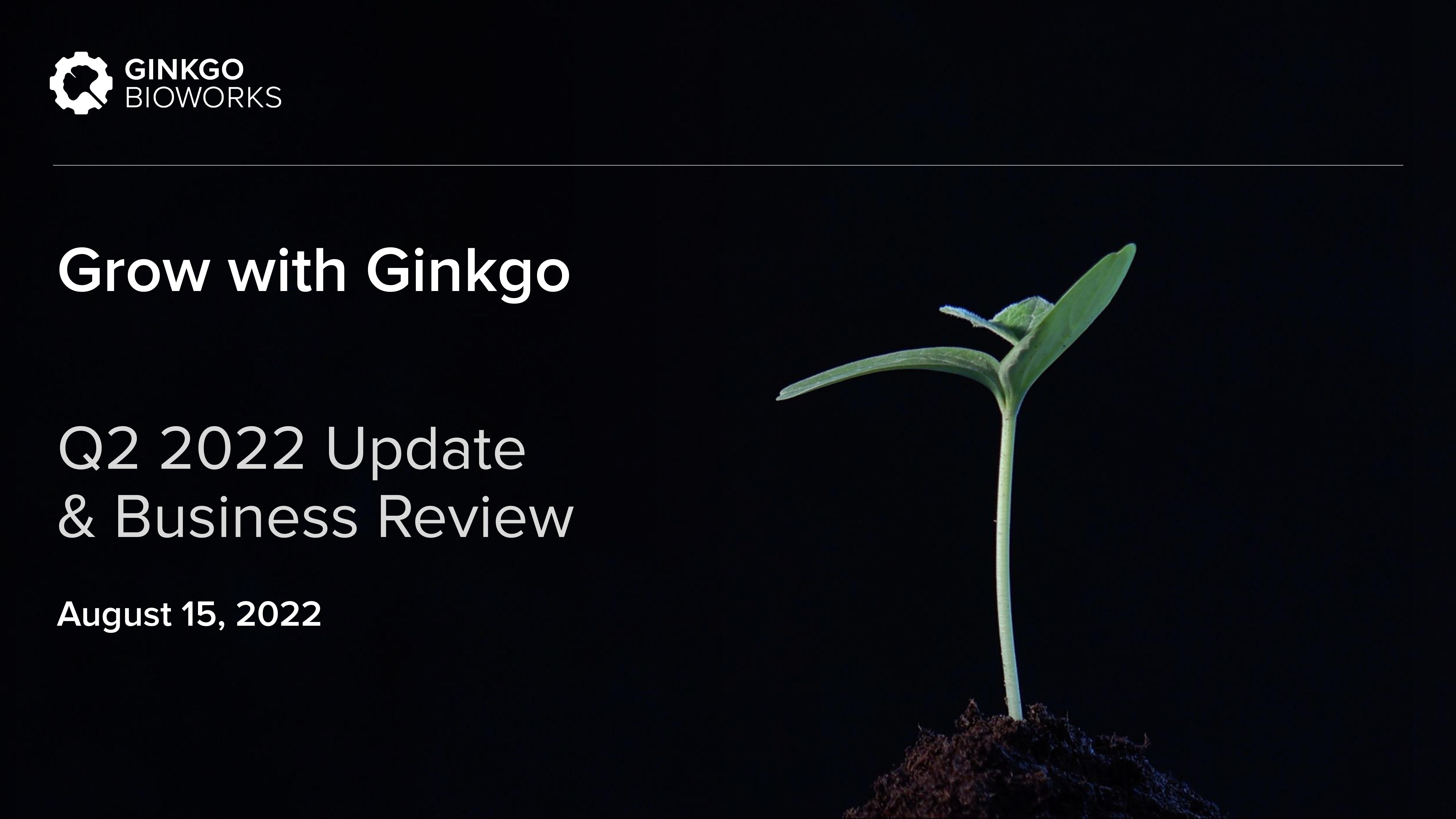 Ginkgo Results Presentation Deck image