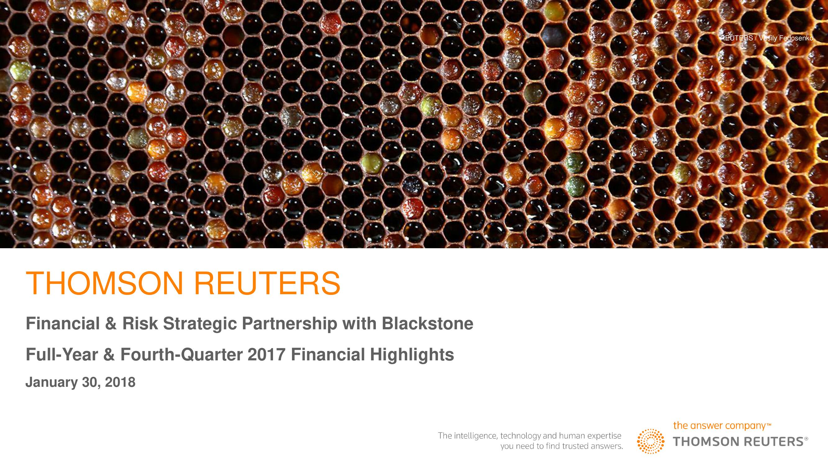 Thomson Reuters Mergers and Acquisitions Presentation Deck image