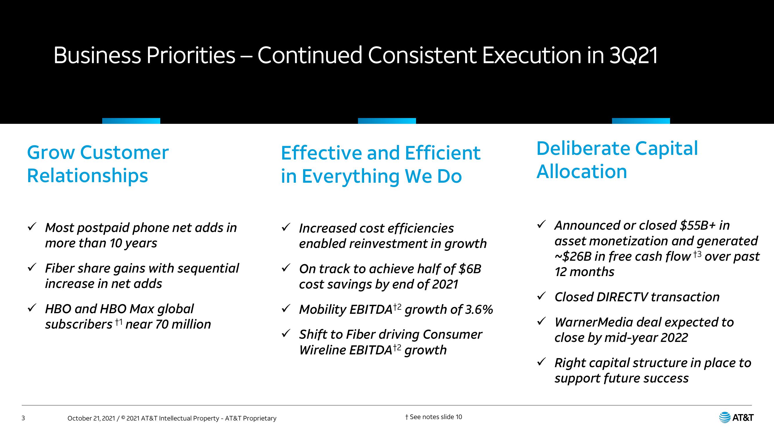 AT&T Results Presentation Deck slide image #3