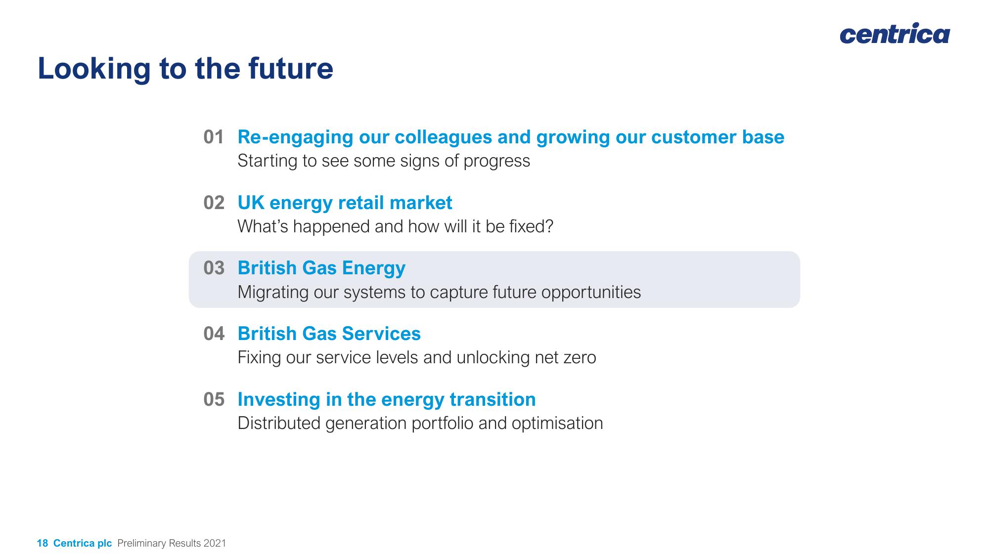 Centrica Results Presentation Deck slide image #18