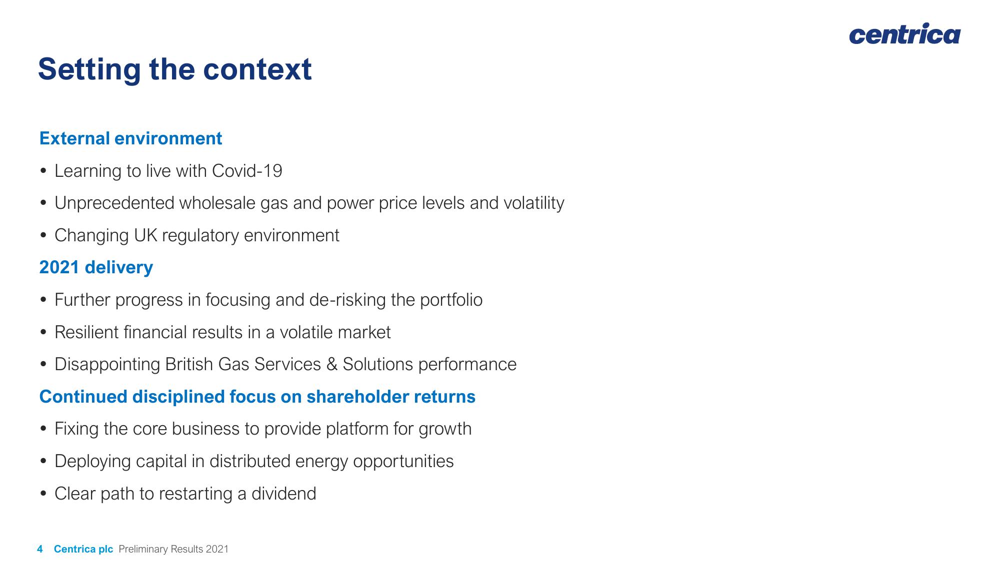 Centrica Results Presentation Deck slide image #4