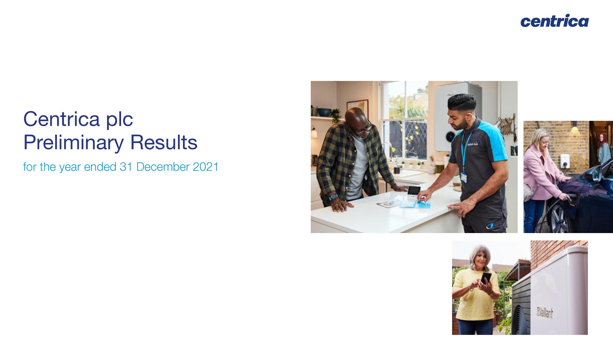 Centrica Results Presentation Deck image