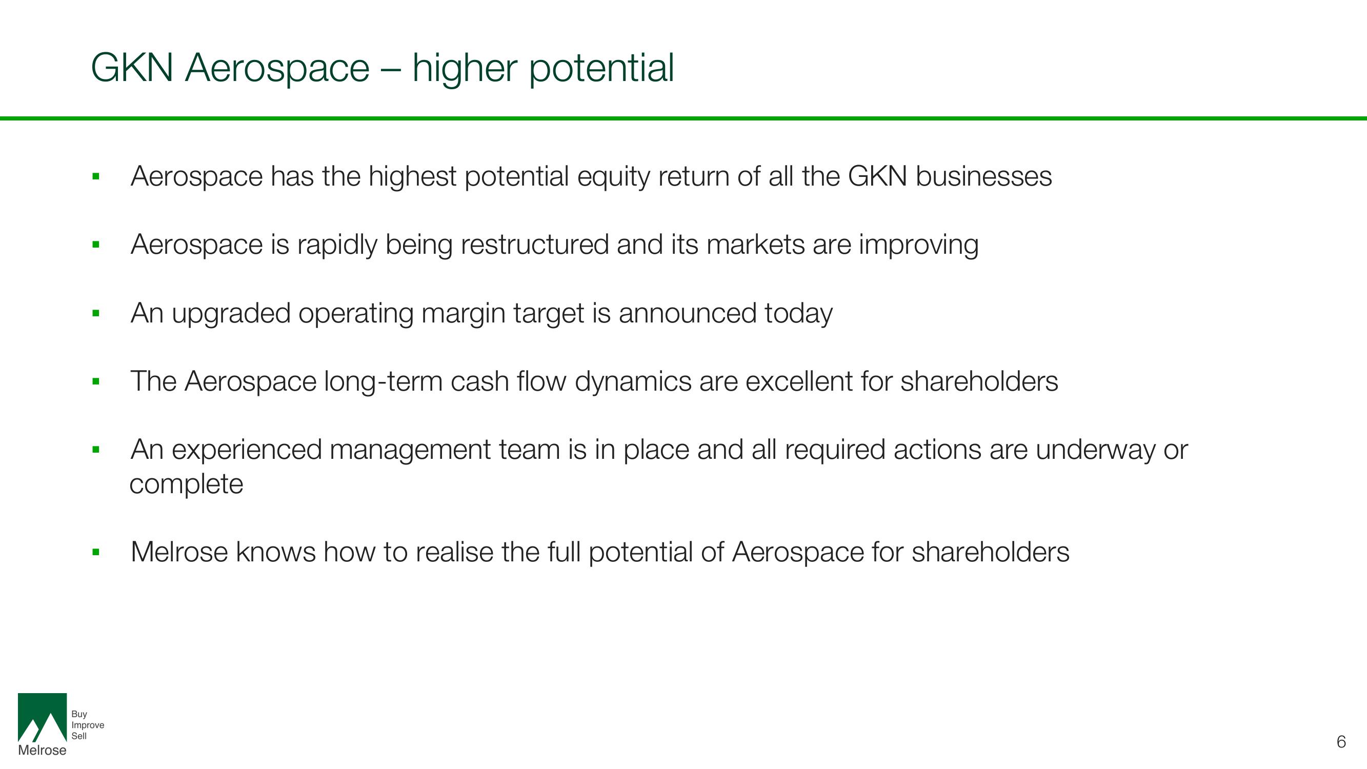 Melrose Investor Day Presentation Deck slide image #6