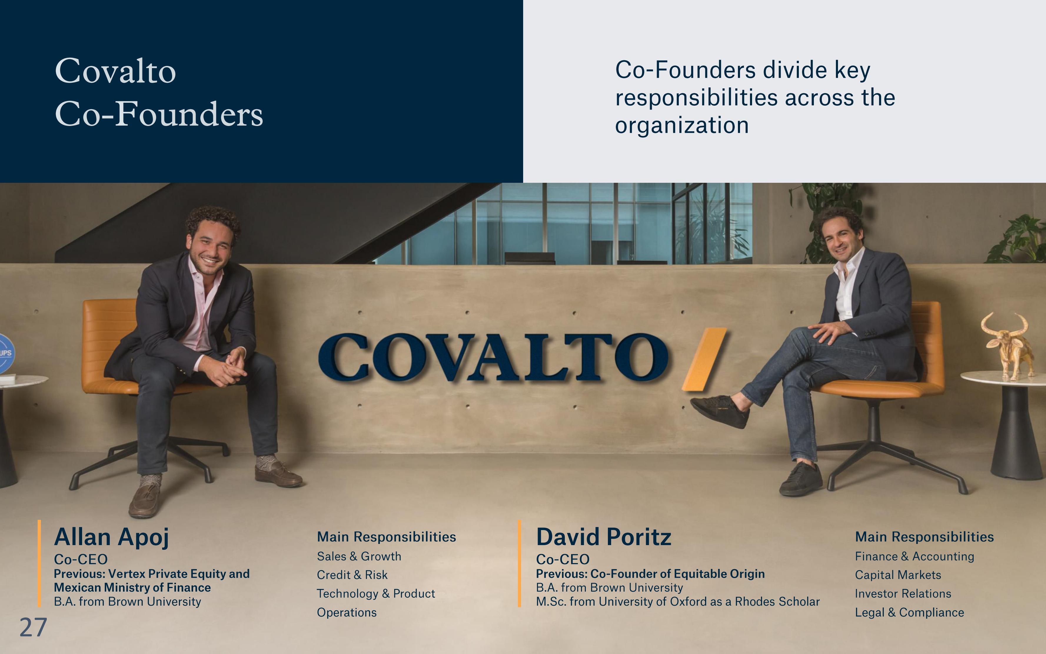 Covalto SPAC Presentation Deck slide image #27