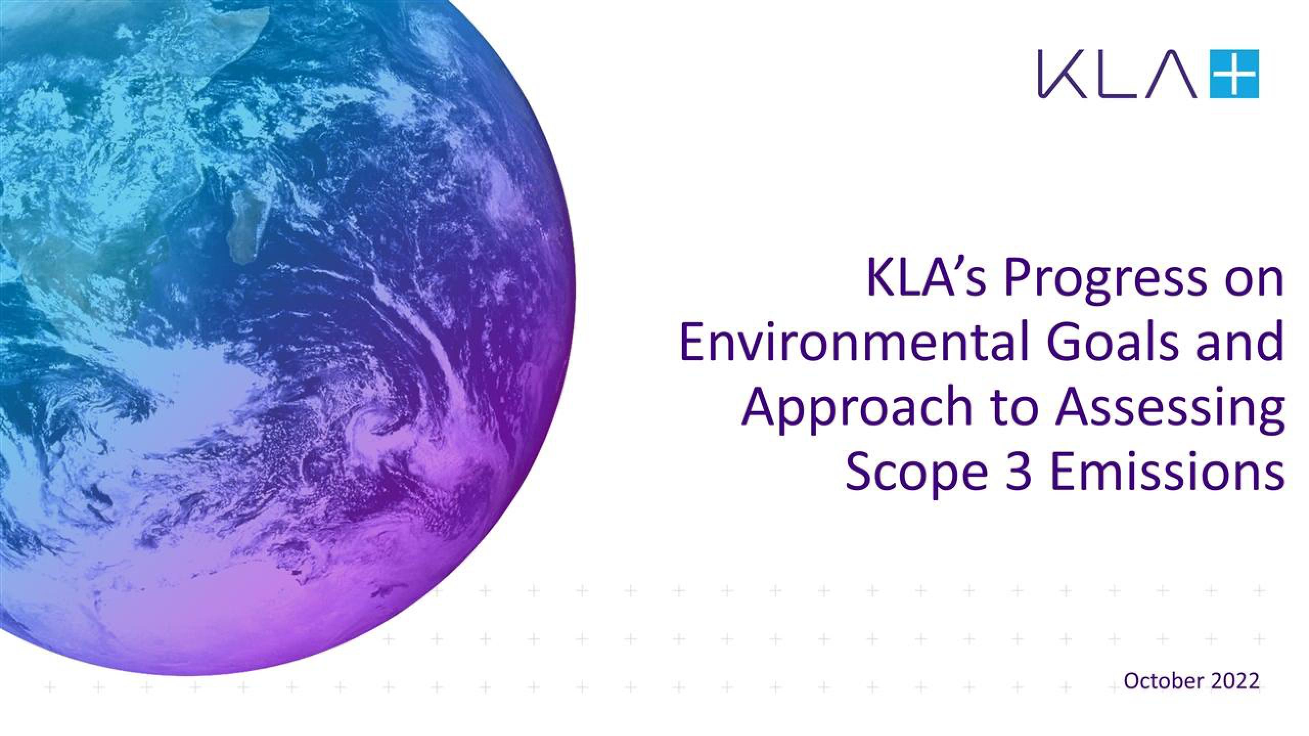 KLA ESG Presentation Deck image