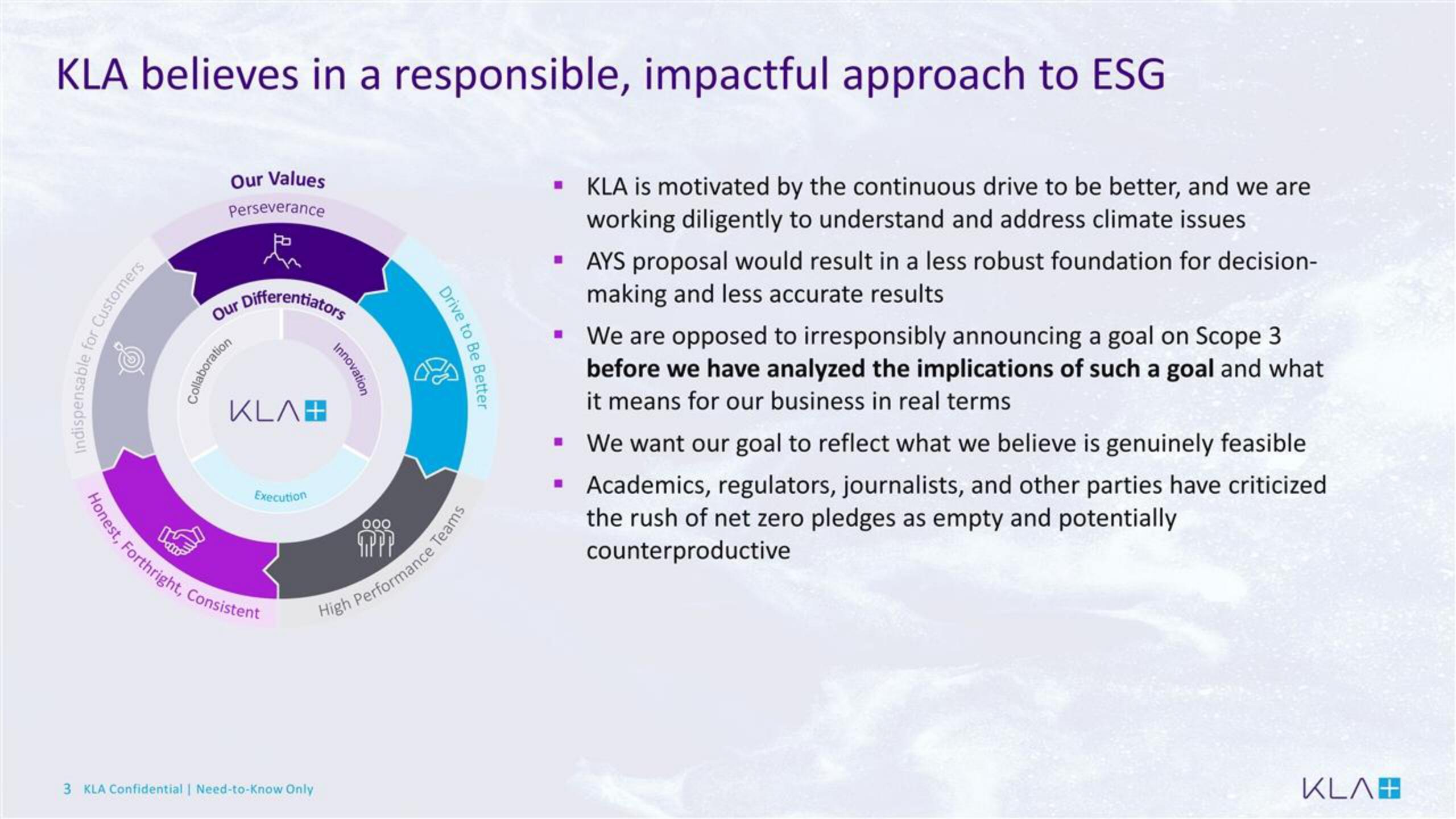 KLA ESG Presentation Deck slide image #3