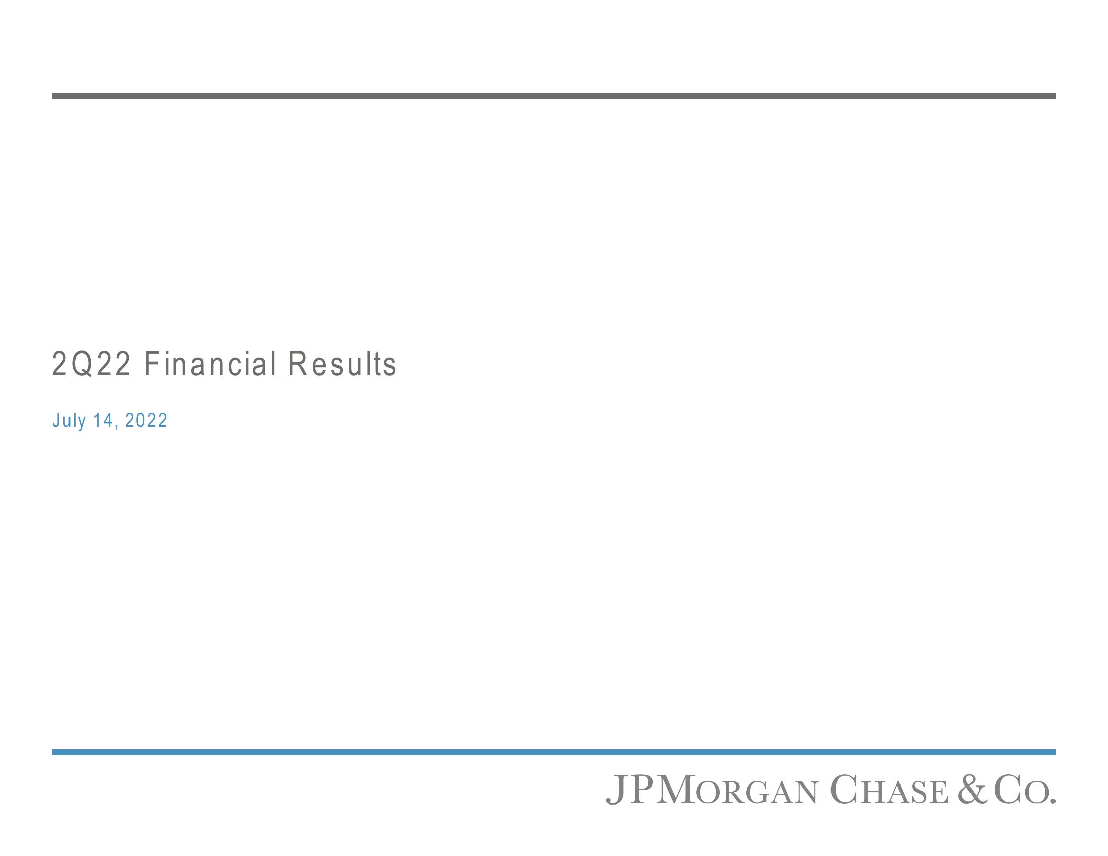 J.P.Morgan Results Presentation Deck image