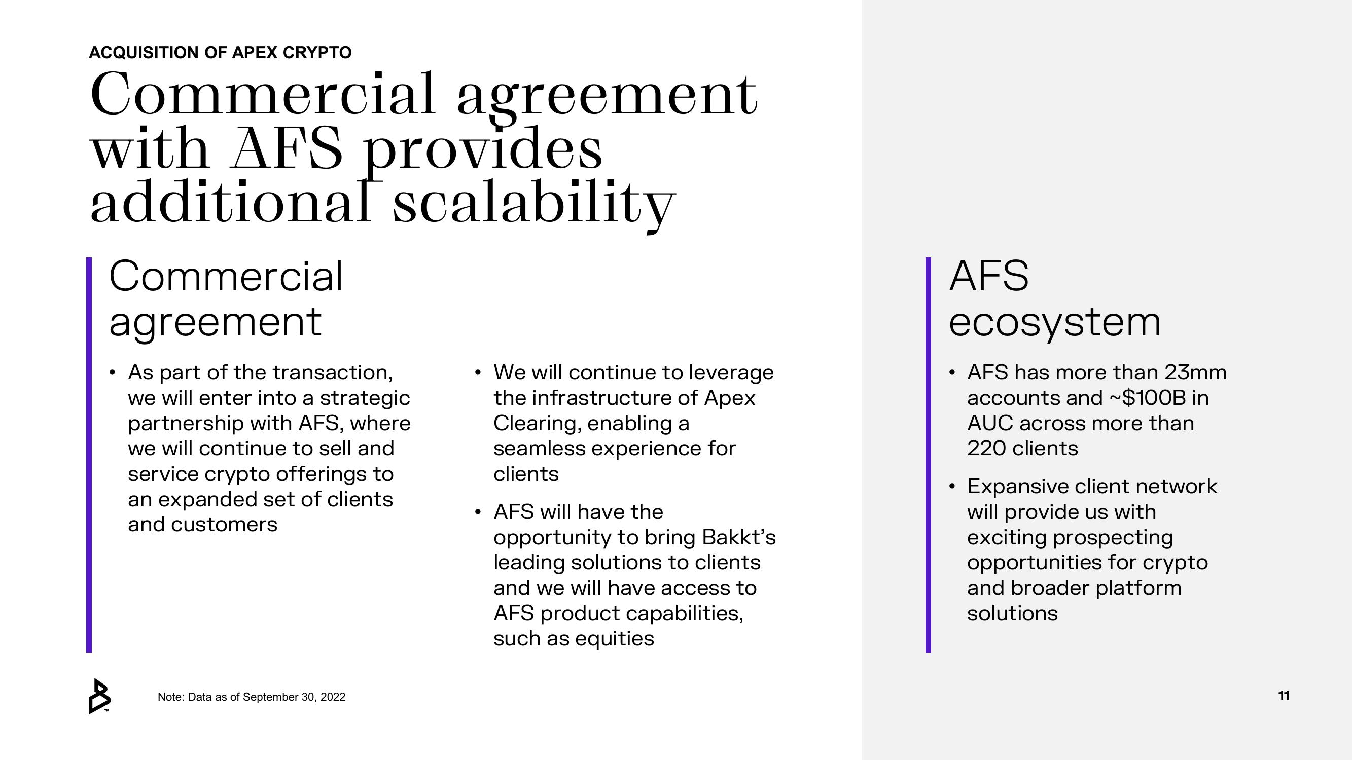 Bakkt Mergers and Acquisitions Presentation Deck slide image #11