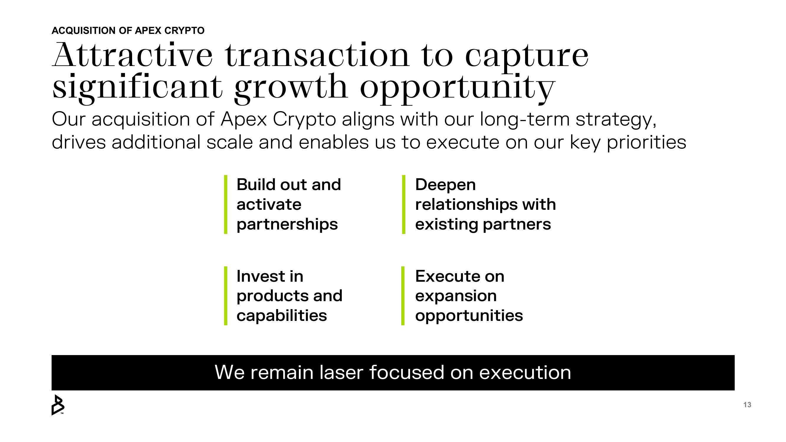 Bakkt Mergers and Acquisitions Presentation Deck slide image #13