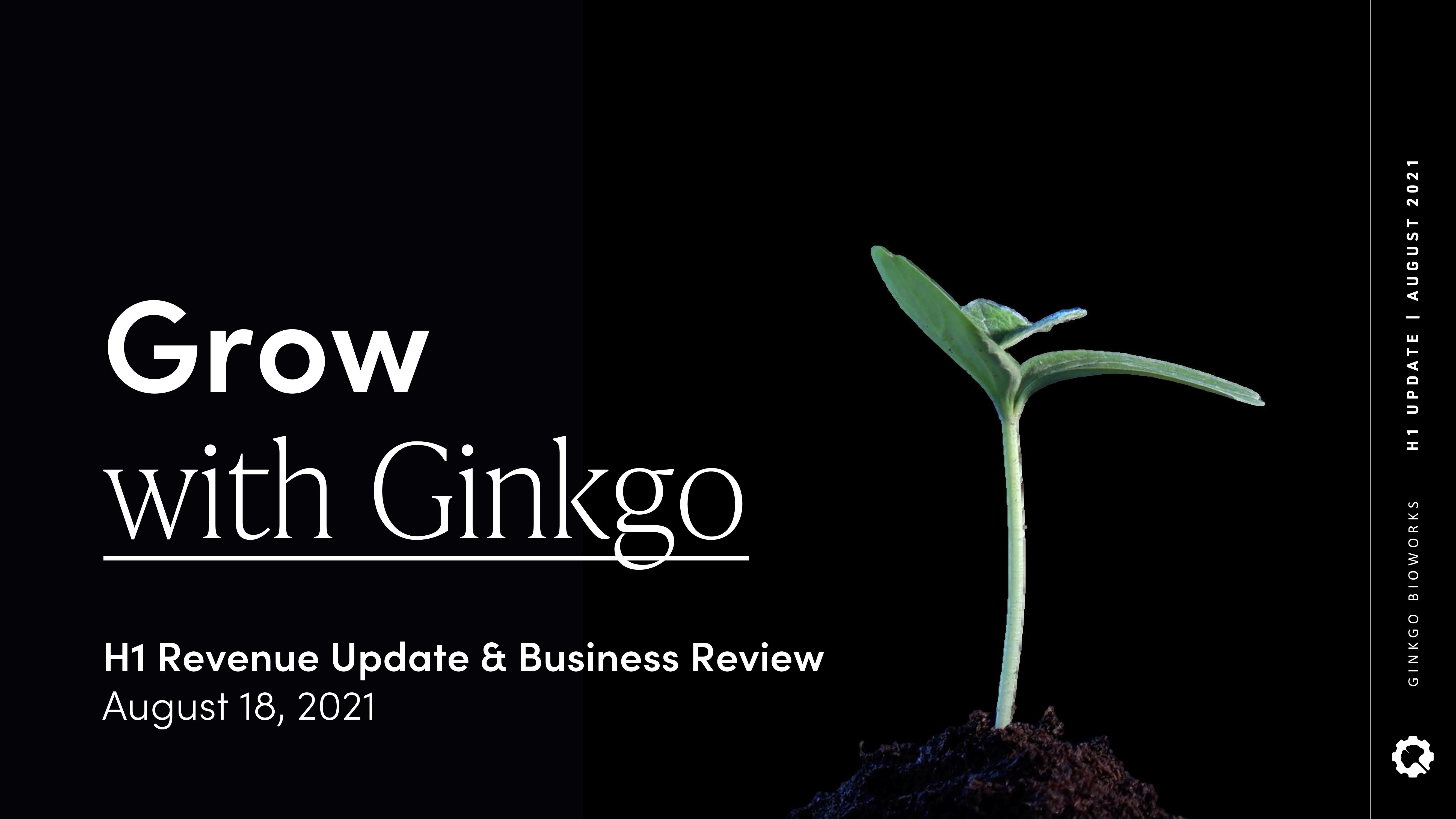 Ginkgo Results Presentation Deck slide image #1
