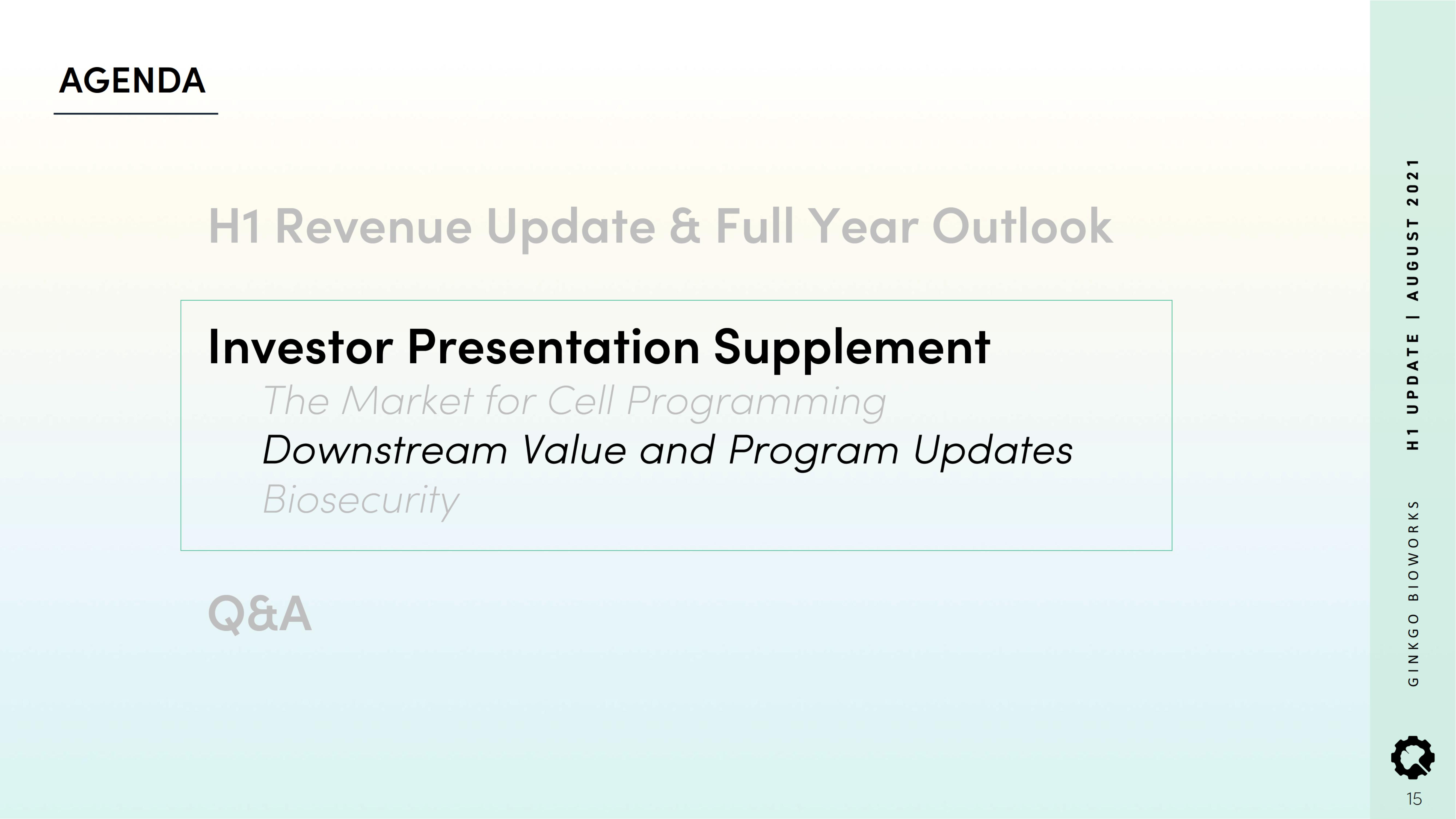 Ginkgo Results Presentation Deck slide image #15