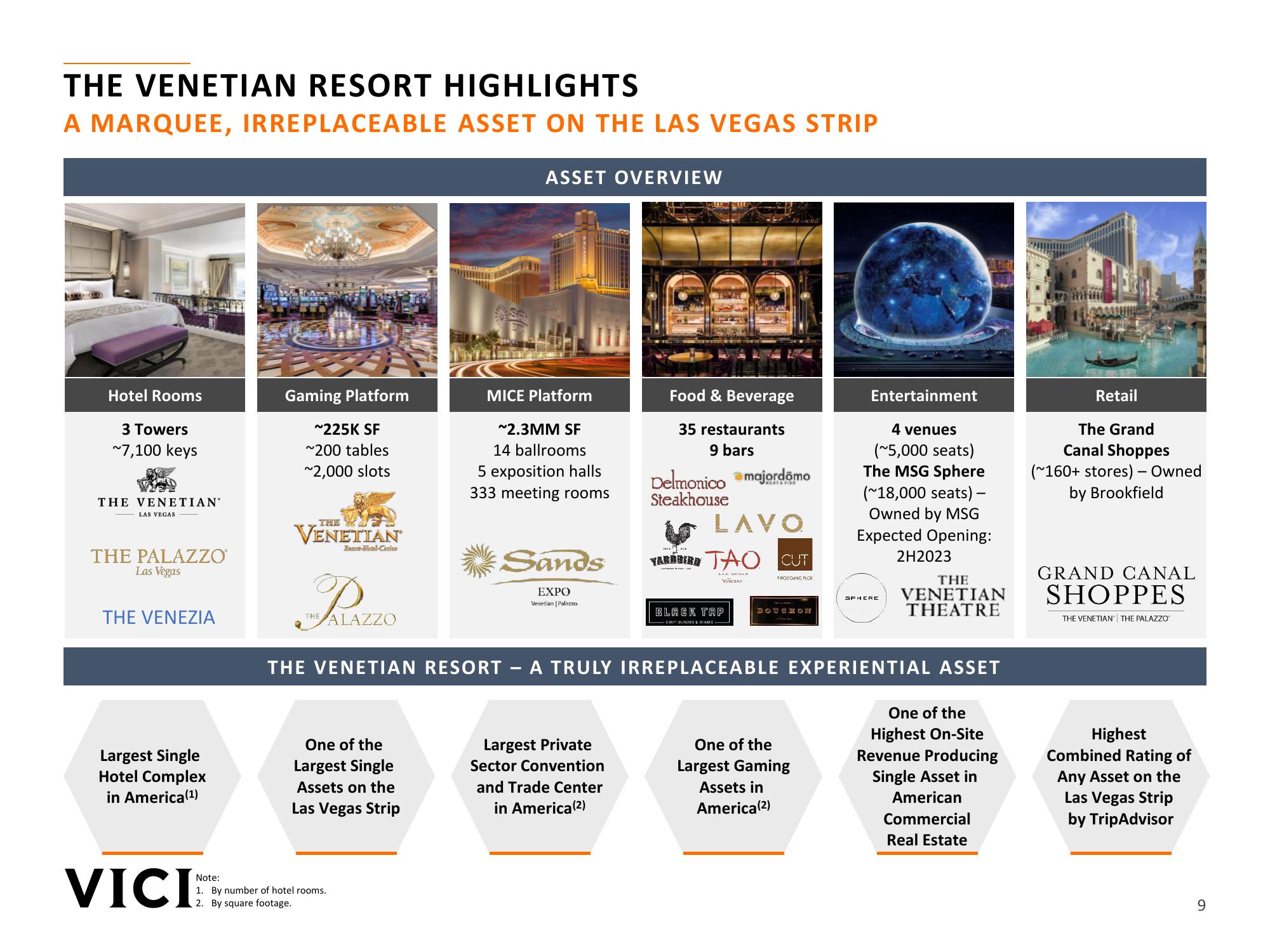 Vice the Venetian Resort Transaction Overview slide image #9