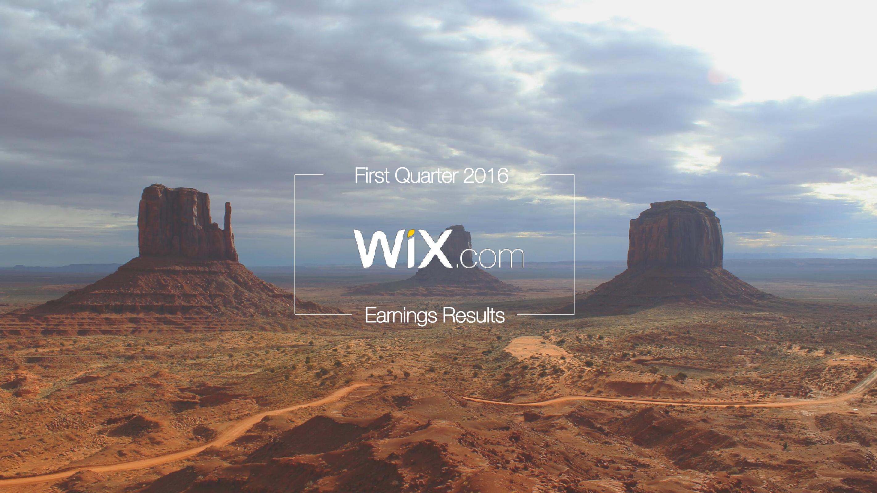 Wix Results Presentation Deck image