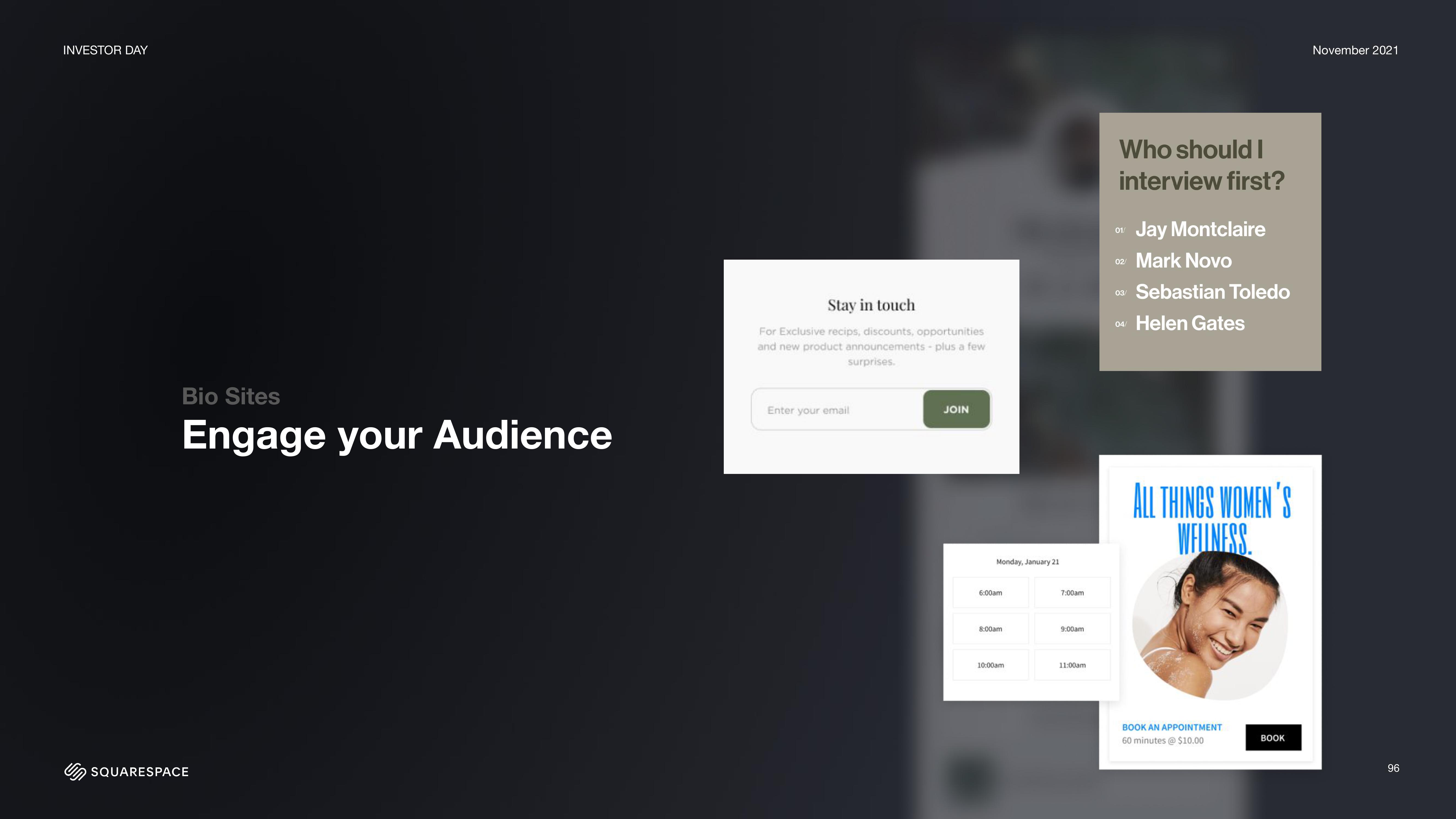 Squarespace Investor Day Presentation Deck slide image #96