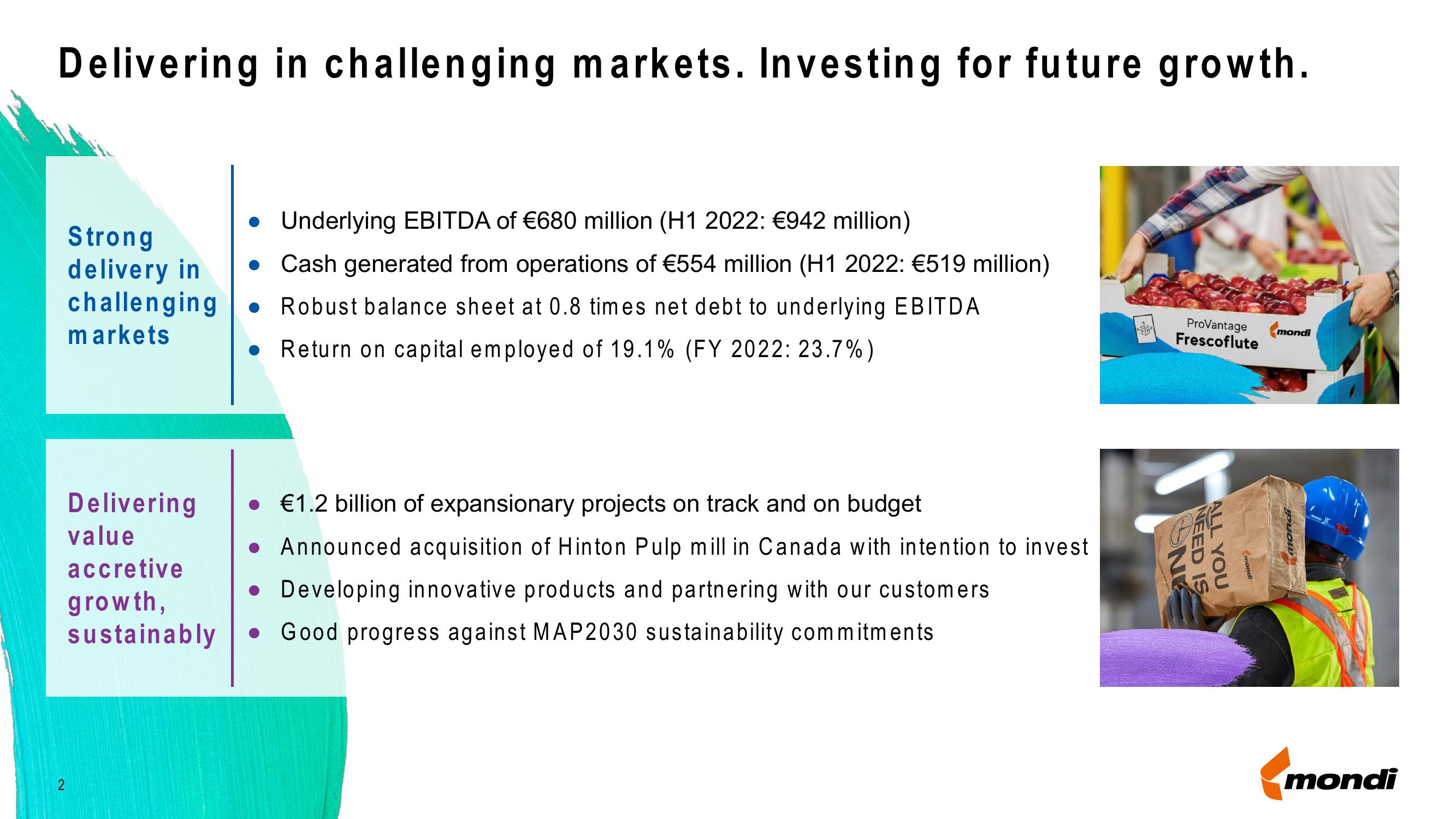 Mondi Results Presentation Deck slide image #2