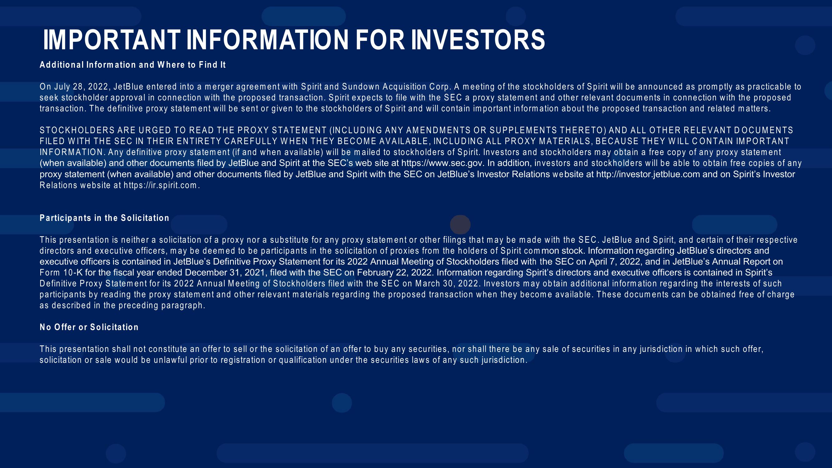 jetBlue Results Presentation Deck slide image #3