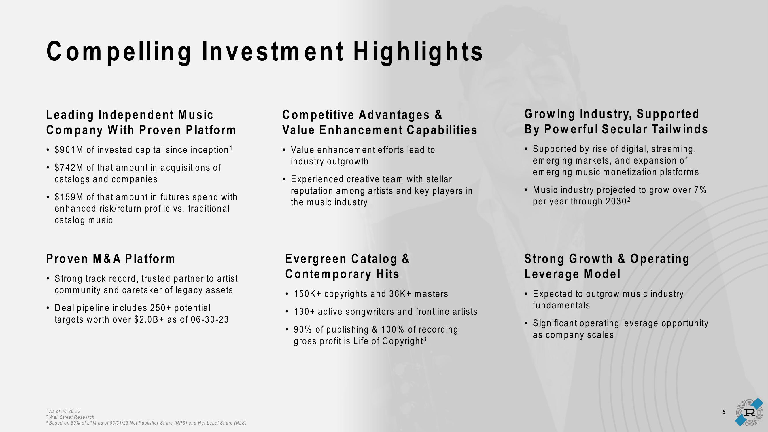 Reservoir Investor Presentation Deck slide image #5