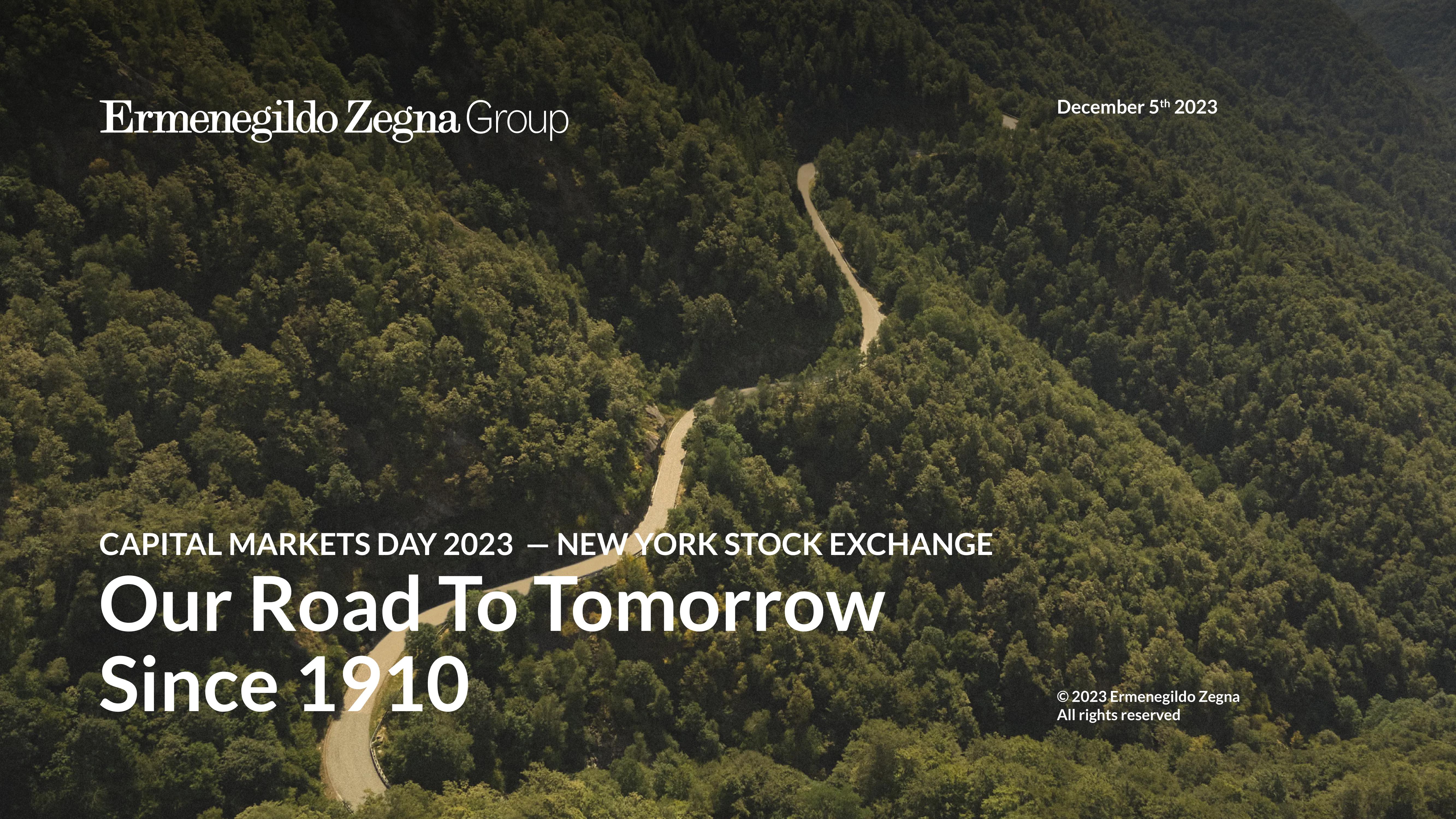 Zegna Investor Day Presentation Deck image