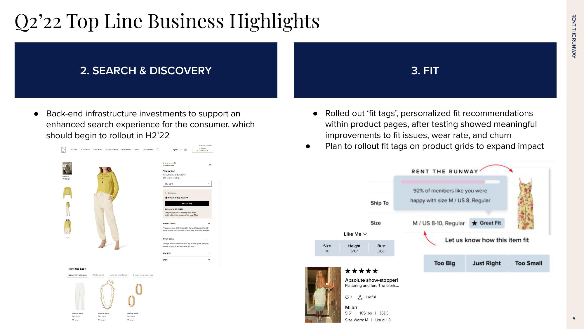 Rent The Runway Results Presentation Deck slide image #5