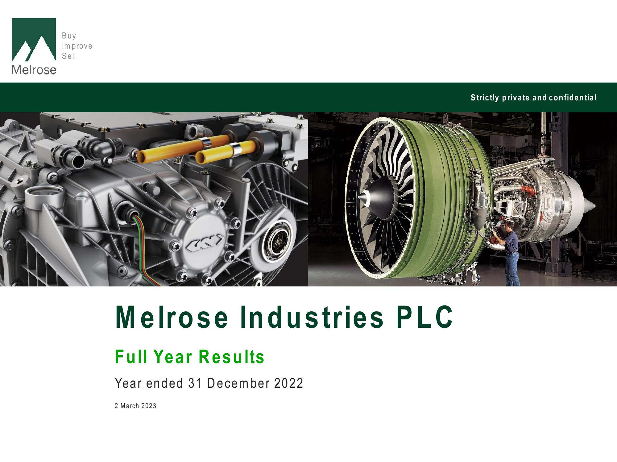 Melrose Results Presentation Deck image