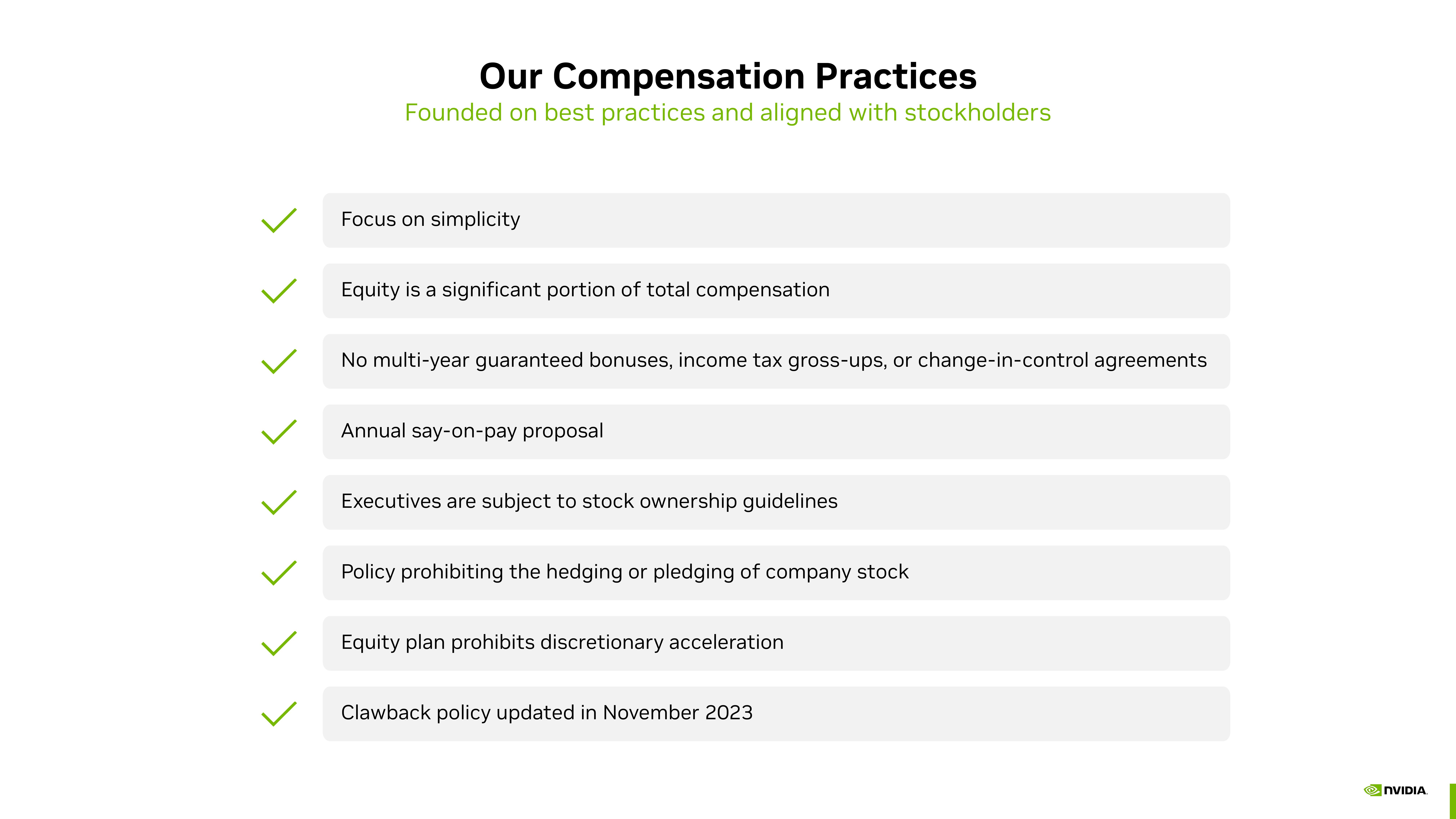 NVIDIA Shareholder Engagement Presentation Deck slide image #13