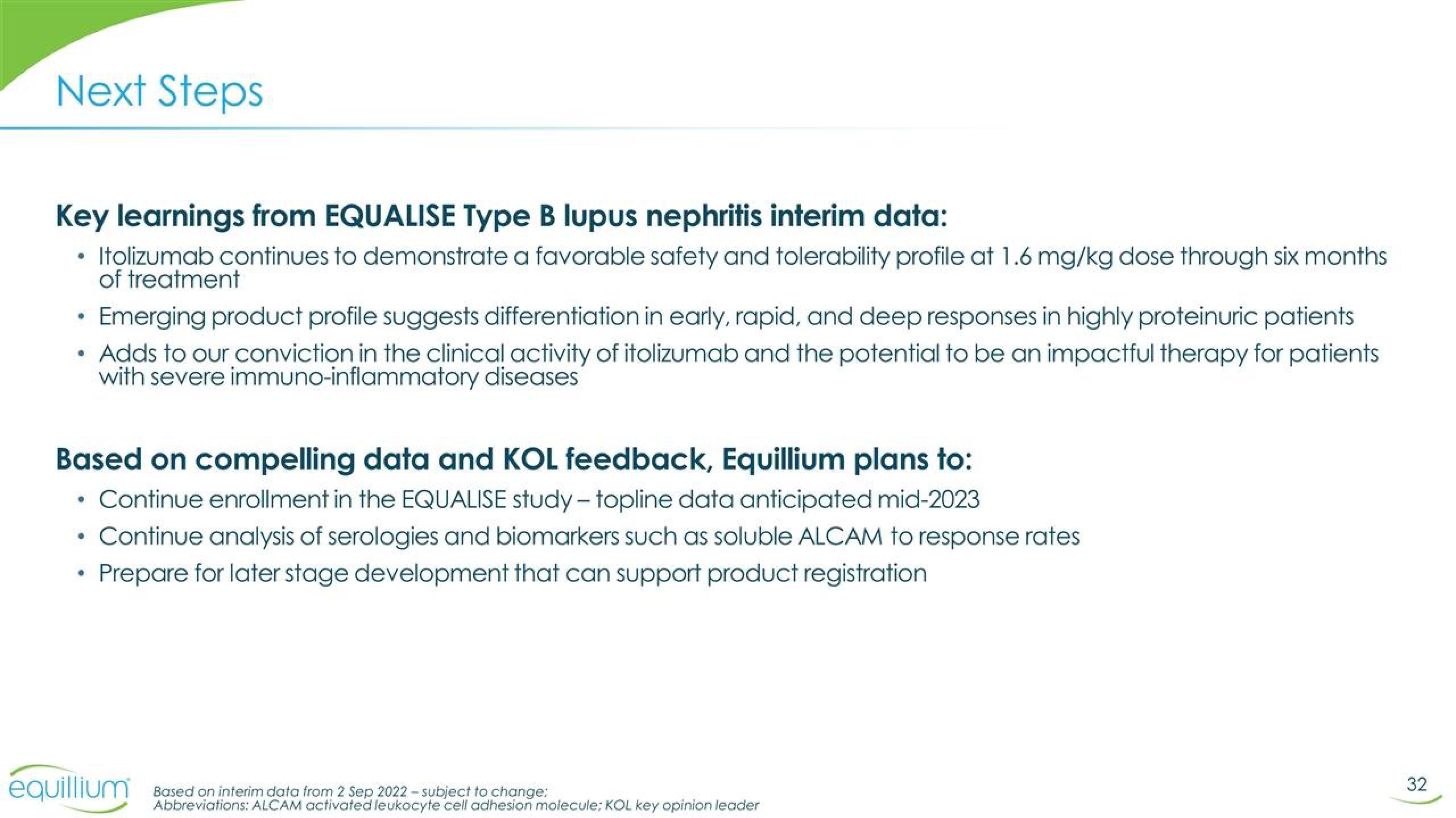 Equillium Results Presentation Deck slide image #32