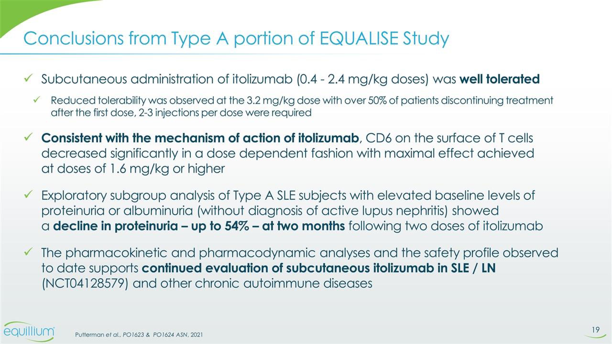 Equillium Results Presentation Deck slide image #19