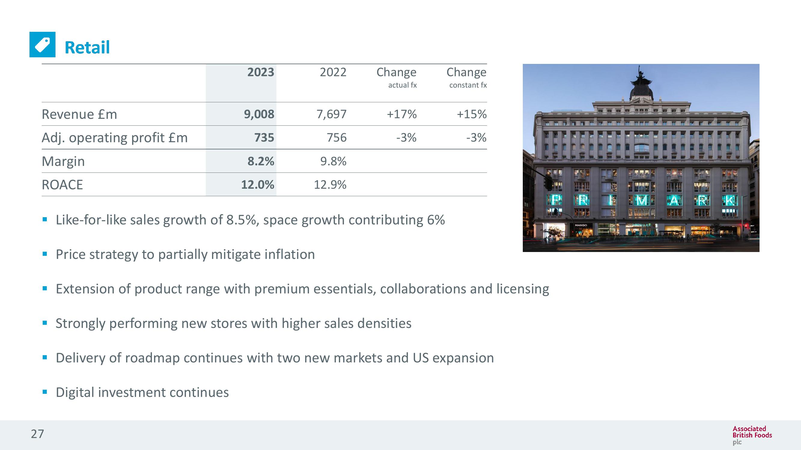 Associated British Foods Results Presentation Deck slide image #27