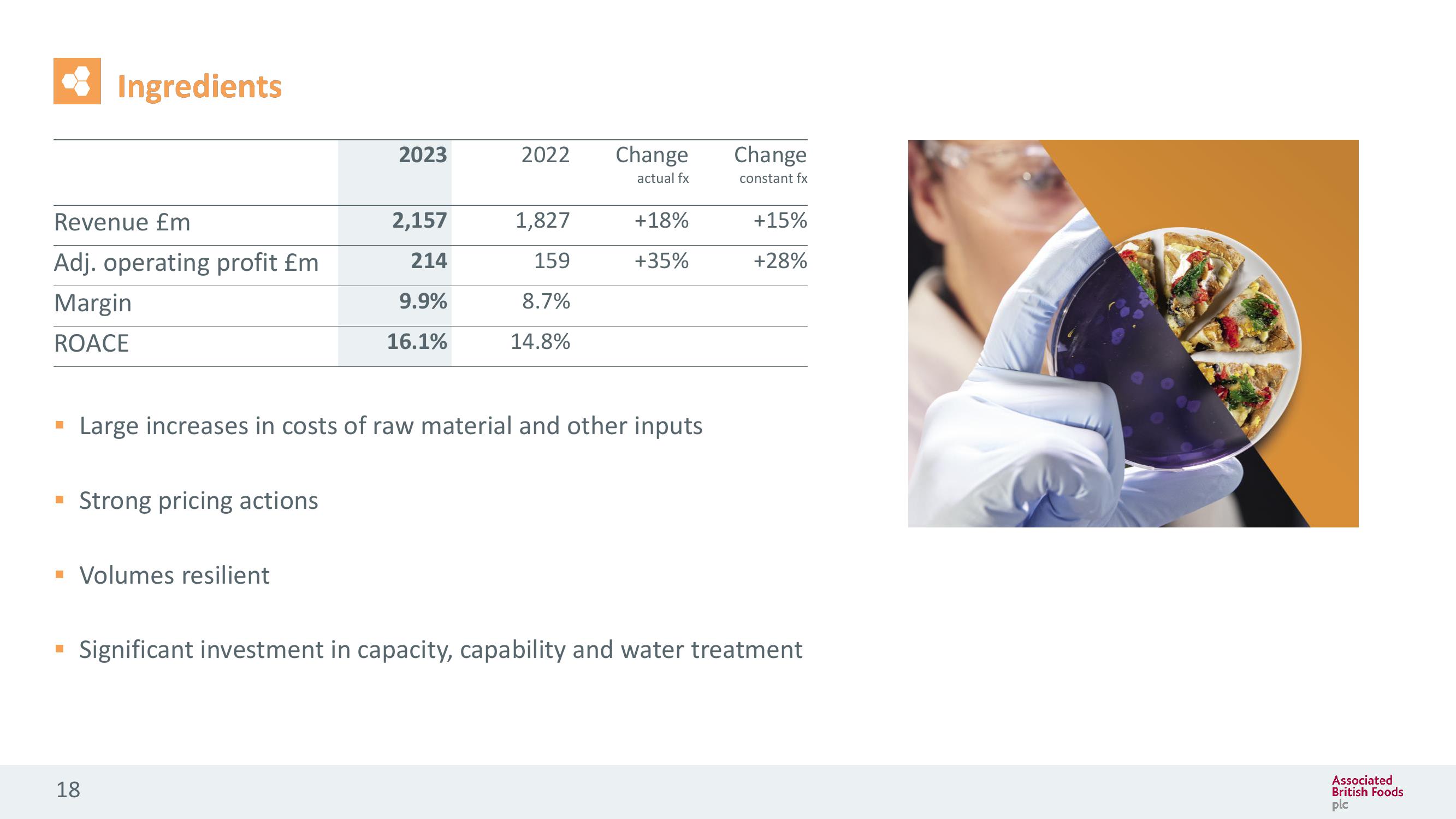 Associated British Foods Results Presentation Deck slide image #18