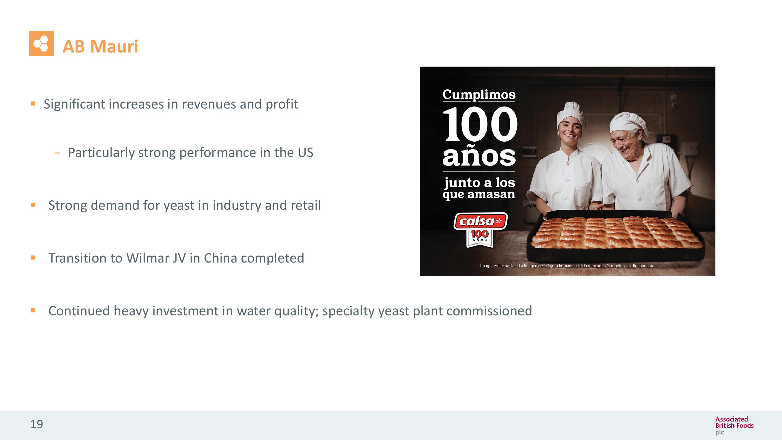 Associated British Foods Results Presentation Deck slide image #19