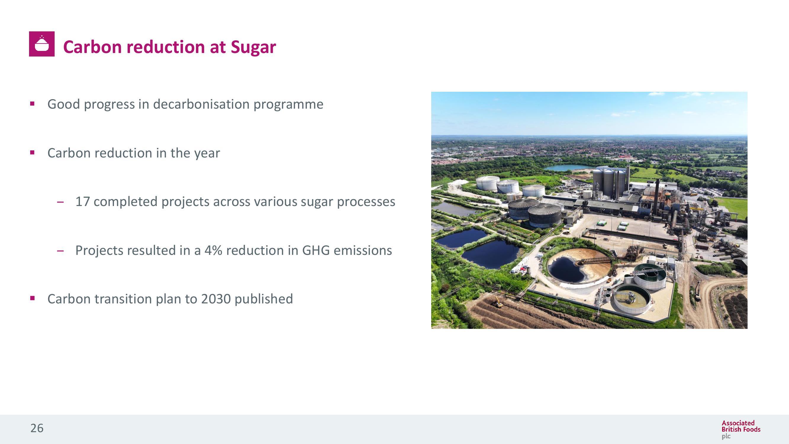 Associated British Foods Results Presentation Deck slide image #26