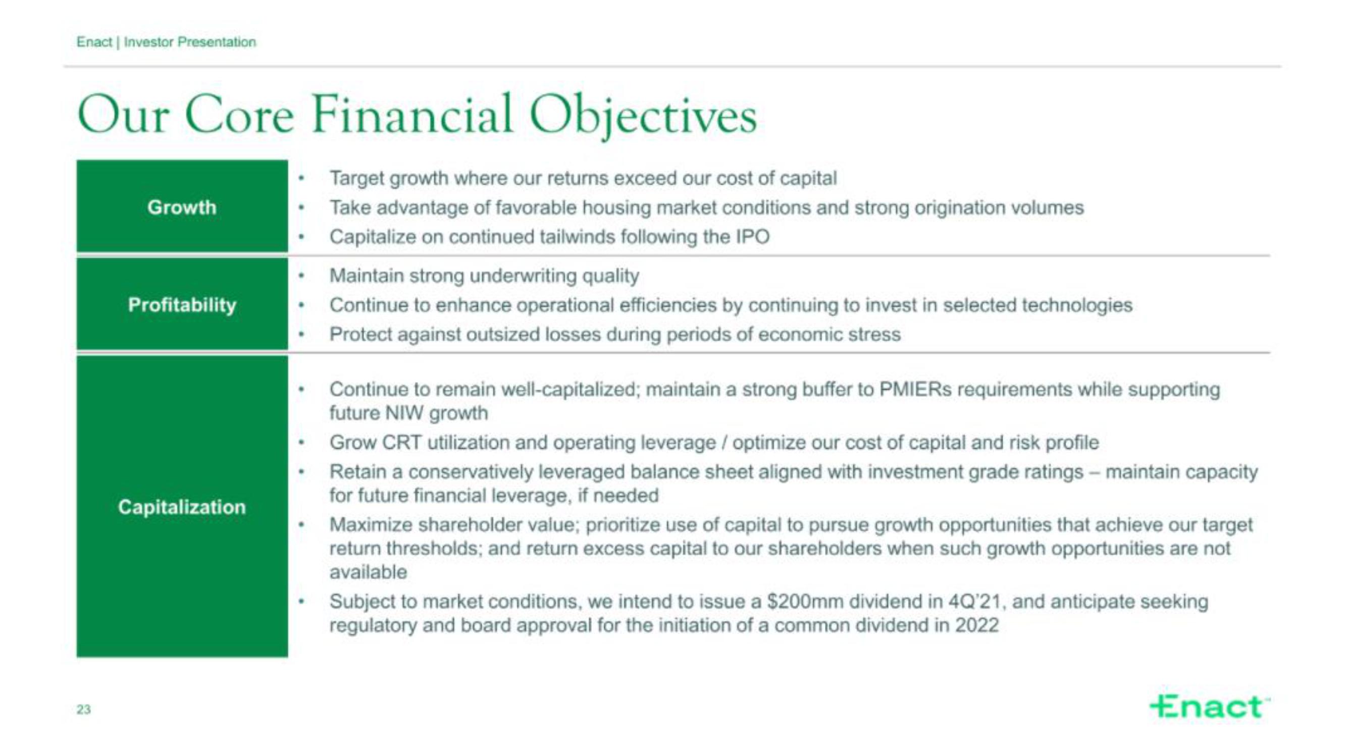 Enact IPO Presentation Deck slide image #23