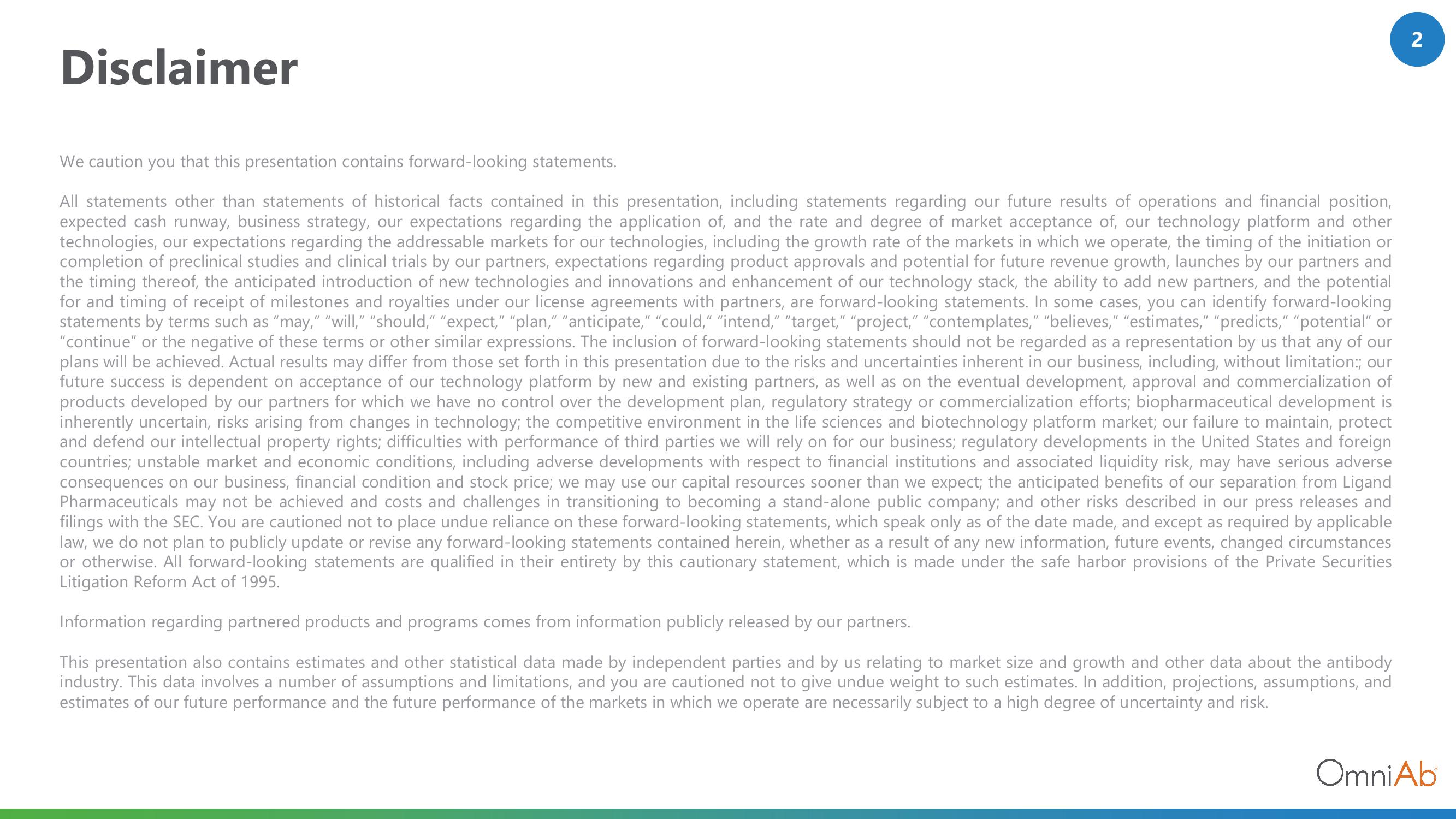 OmniAb Results Presentation Deck slide image #2