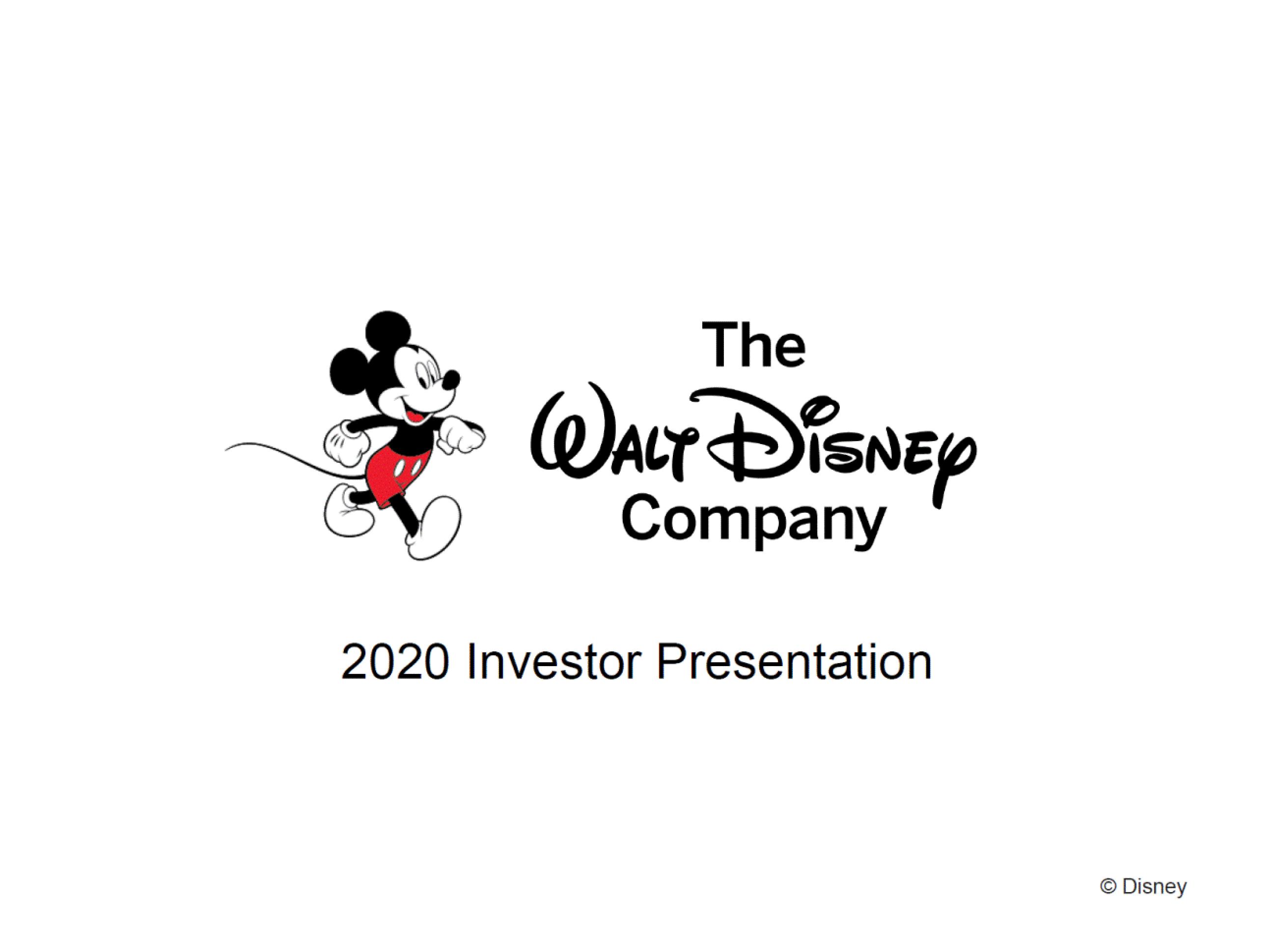 Disney Investor Presentation Deck image