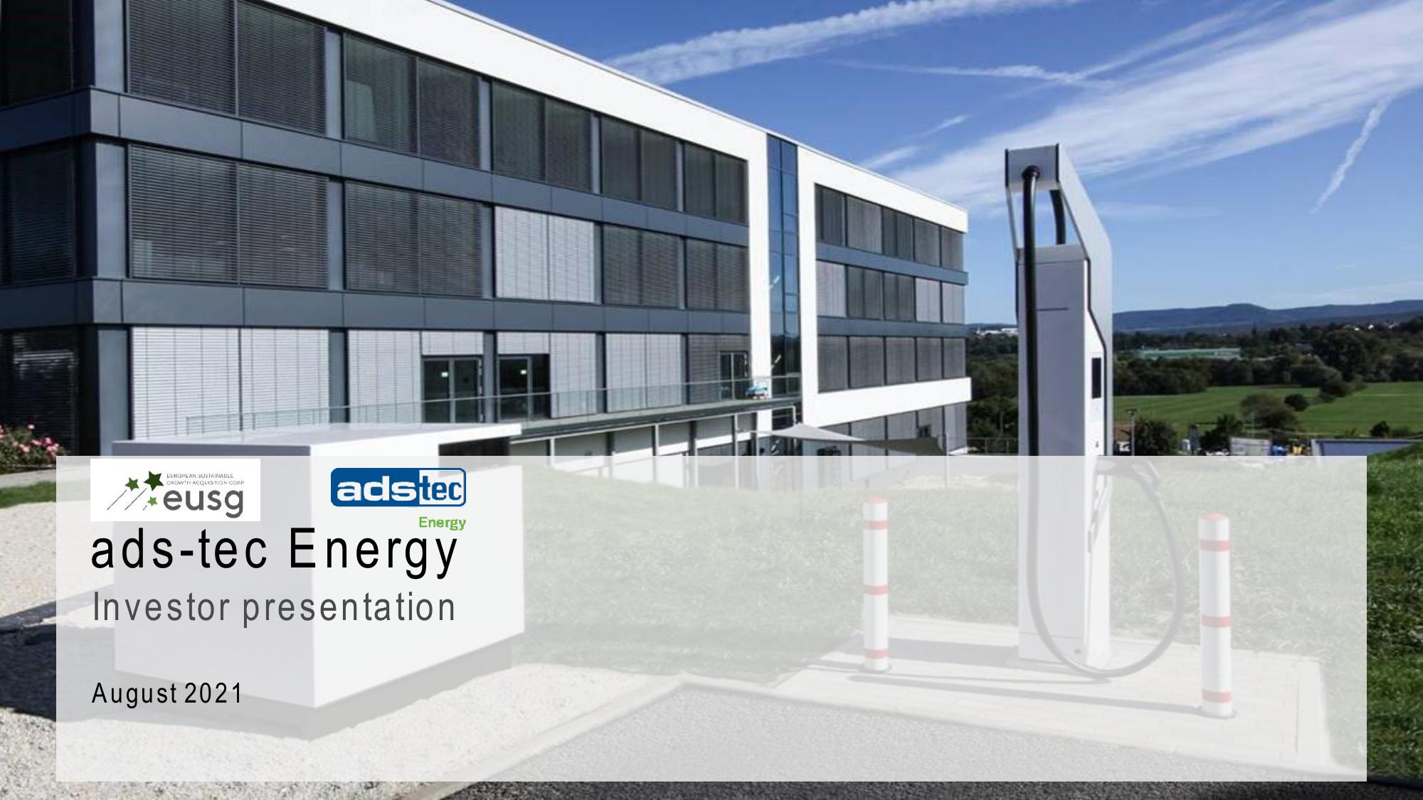 ads-tec Energy SPAC Presentation Deck image