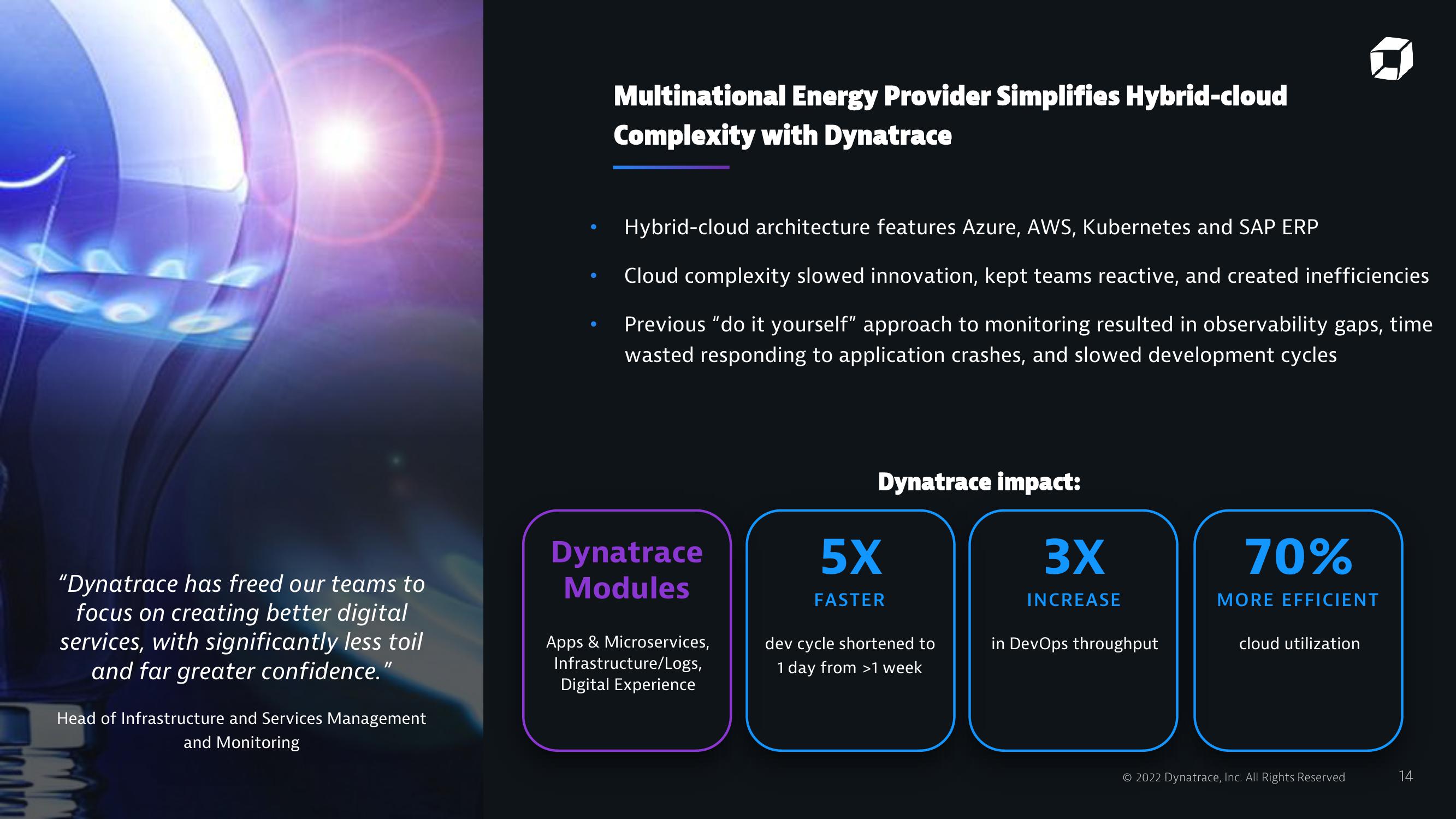 Dynatrace Investor Presentation Deck slide image #14