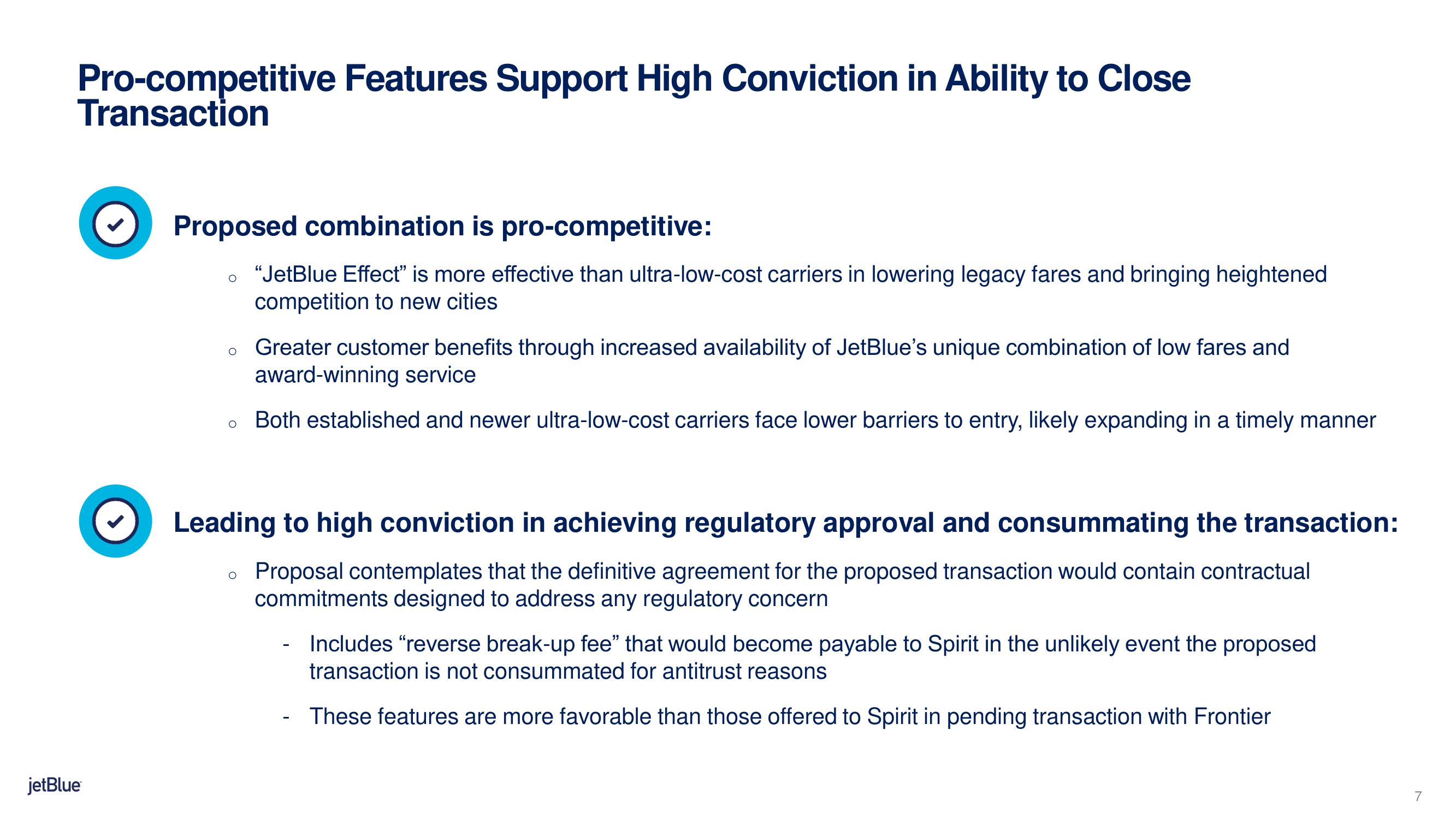 jetBlue Mergers and Acquisitions Presentation Deck slide image #7